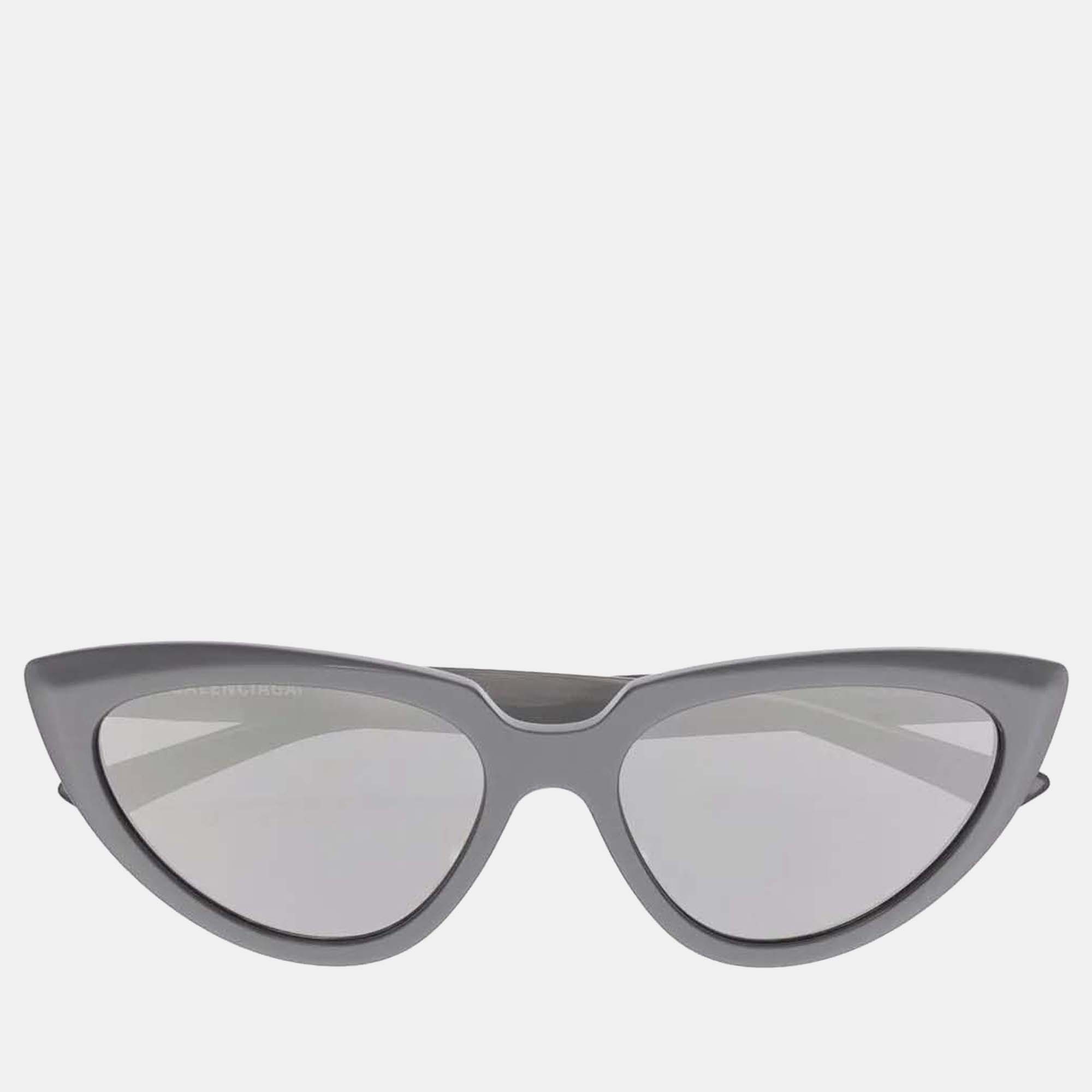Pre-owned Balenciaga Grey Bb0182s Cat-eye Tinted Sunglasses