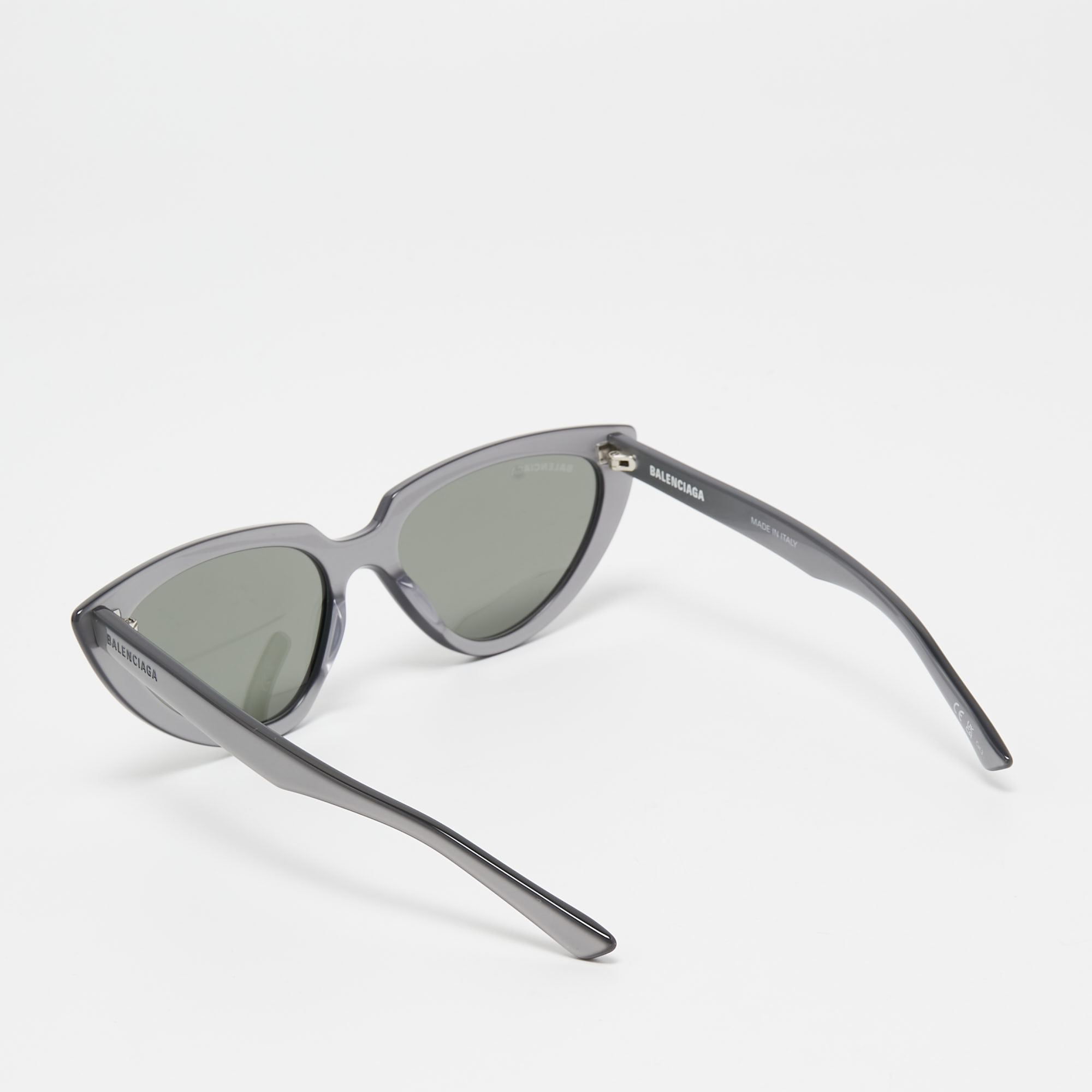 

Balenciaga Grey Tinted BB0182S Cat Eye Sunglasses, Silver