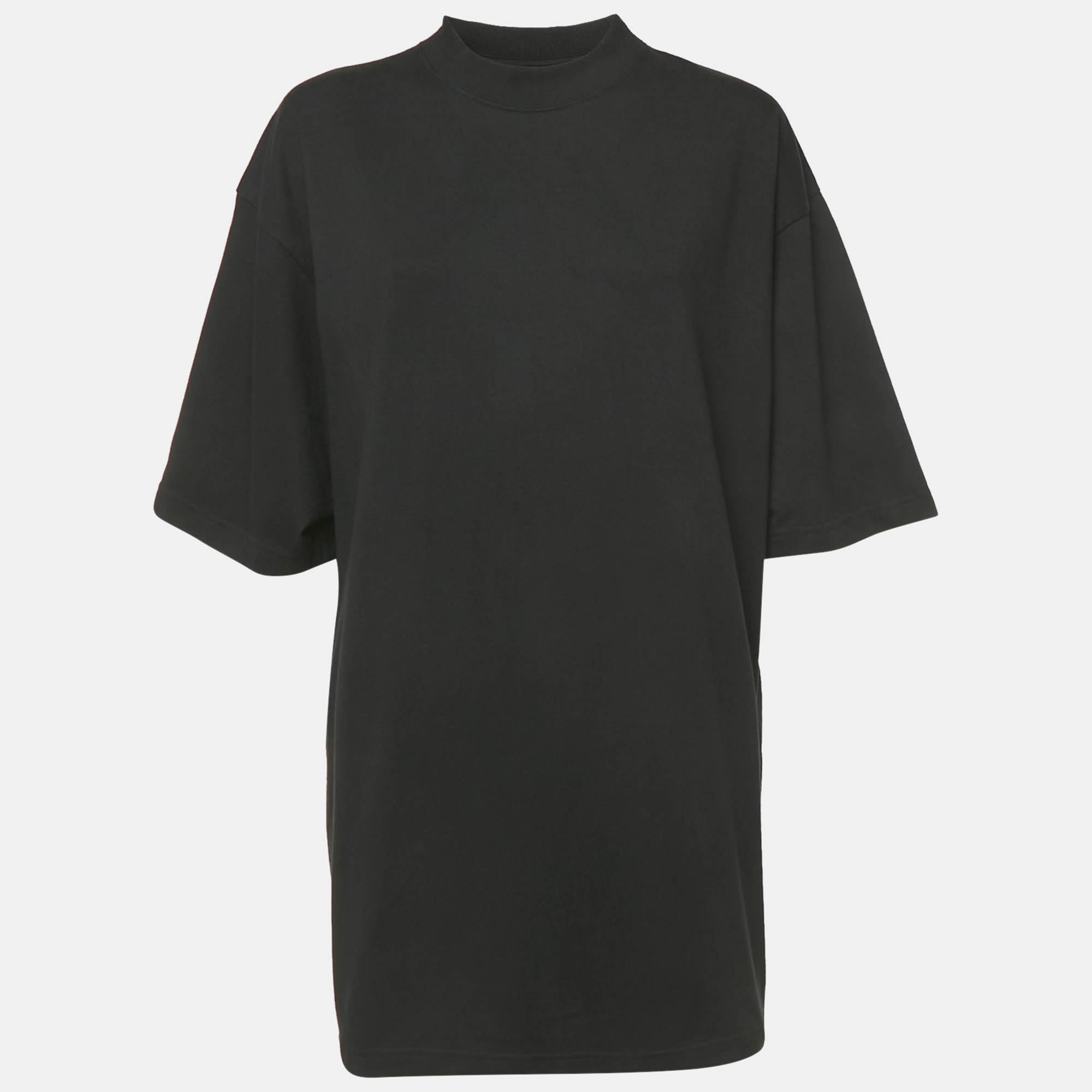 

Balenciaga Black Logo Studded Cotton Knit Oversized Unisex T-Shirt M