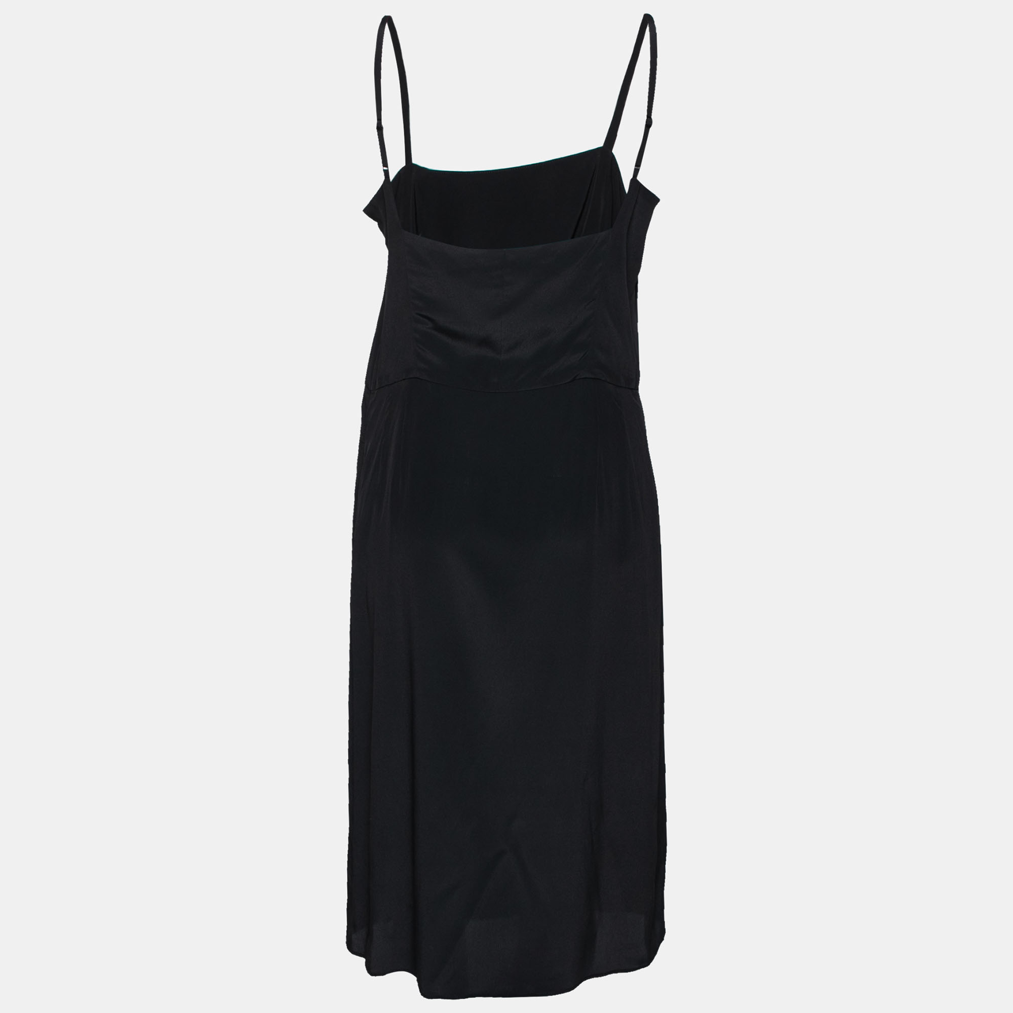 

Balenciaga Black Crepe Sleeveless Slip Dress