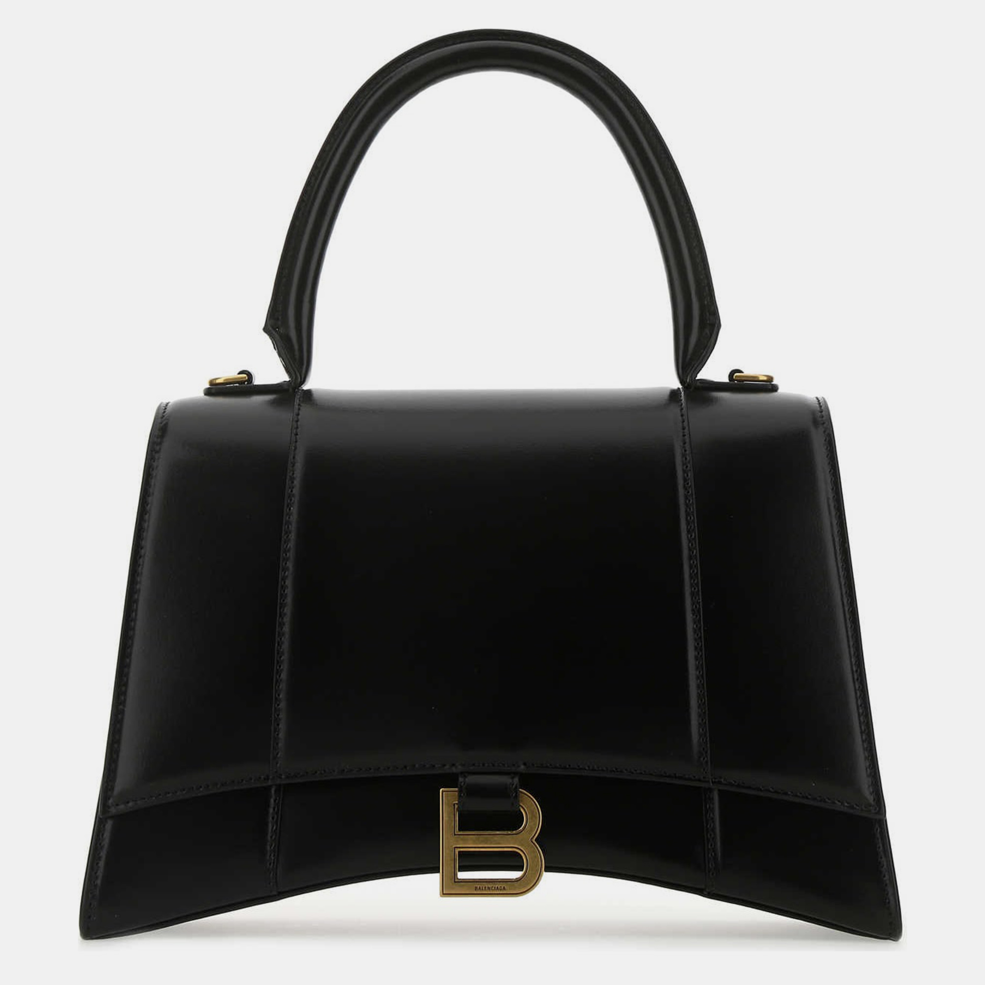 

Balenciaga Black Leather Medium Hourglass Handbag