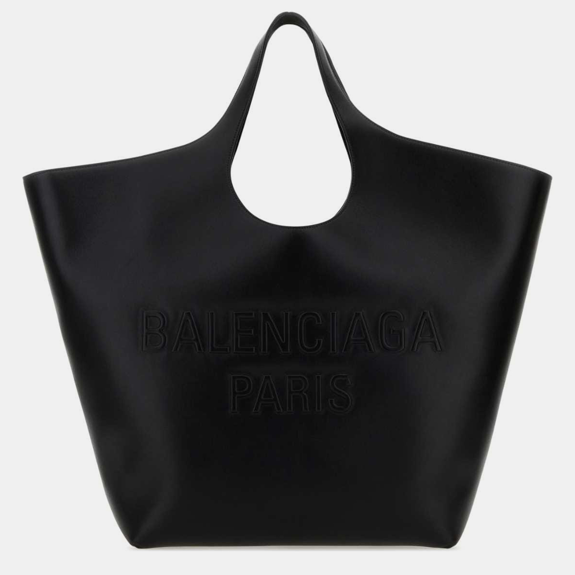 

Balenciaga Black Leather Large Mary-Kate Shopping Bag