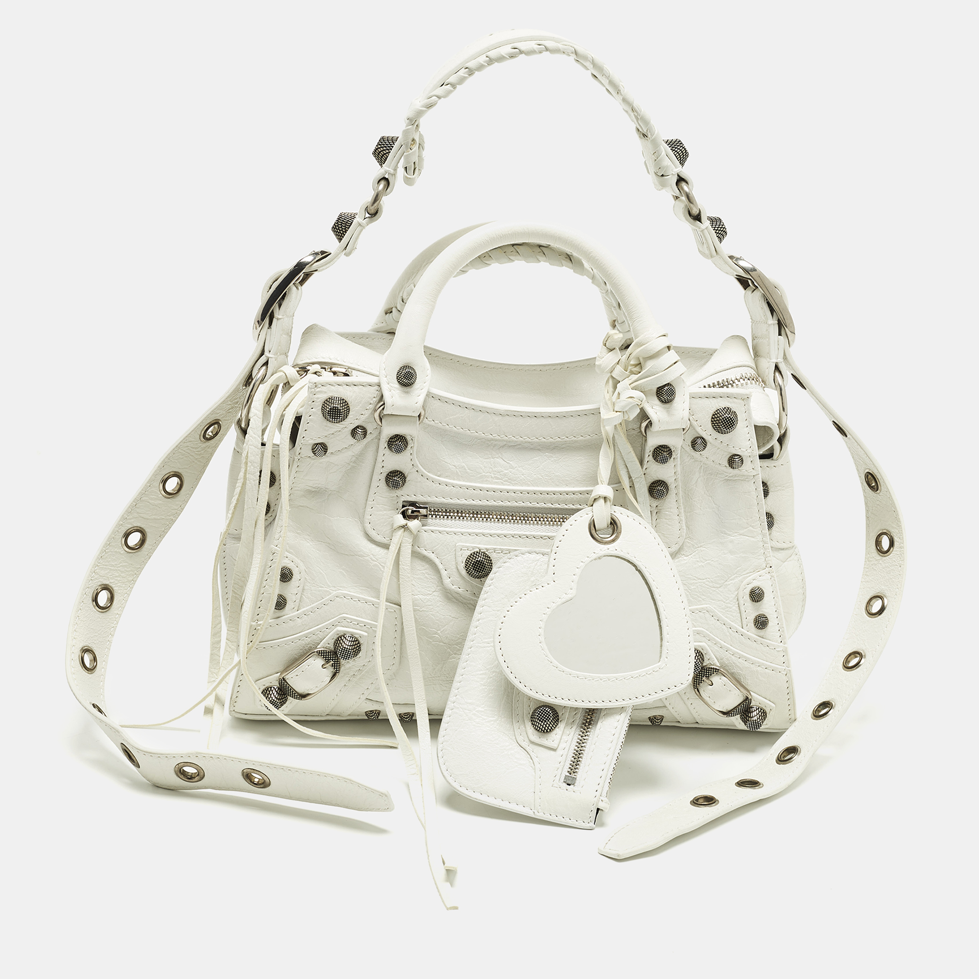 

Balenciaga Neo Cagole  White Leather Tote