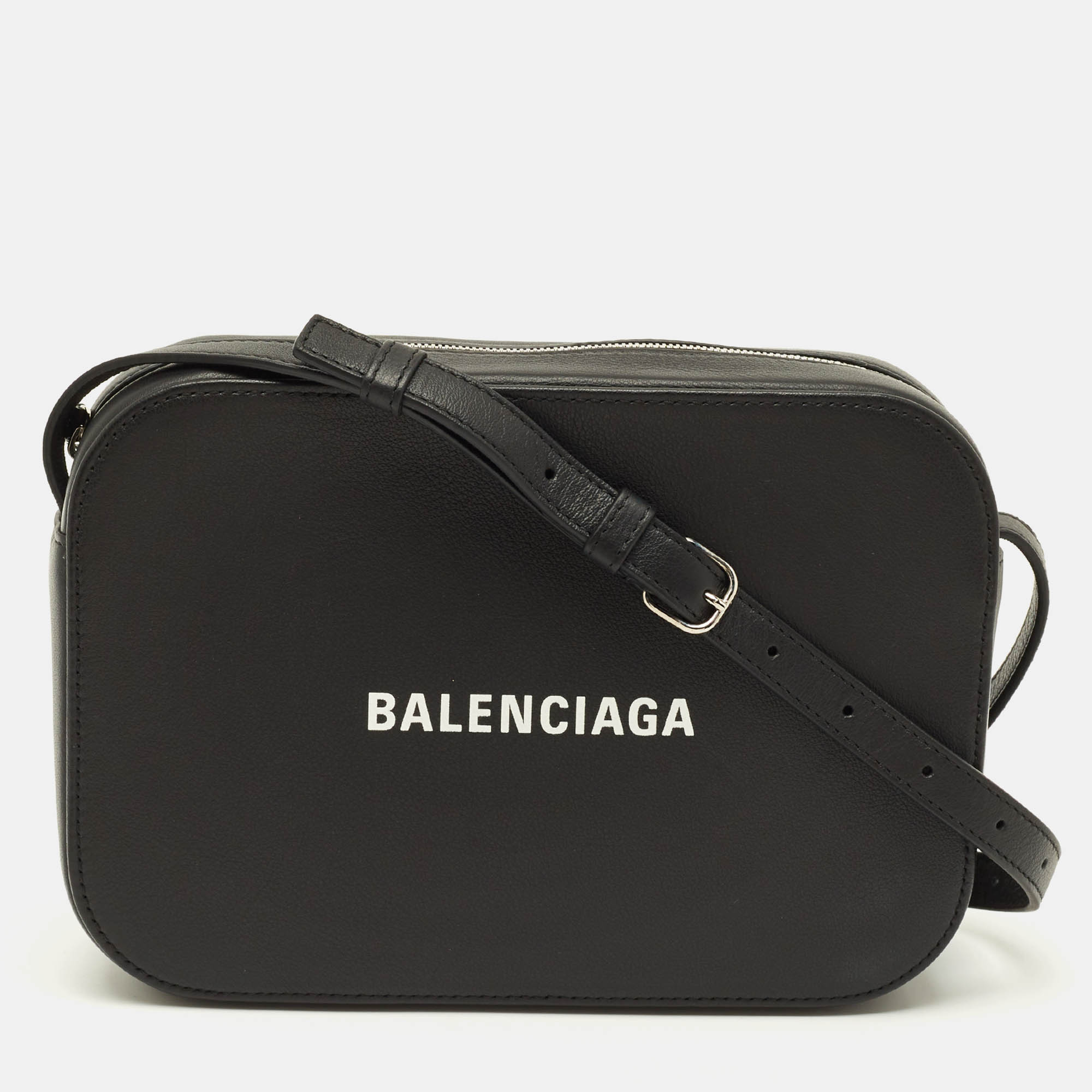 

Balenciaga Everyday  Black Leather Camera Shoulder Bag