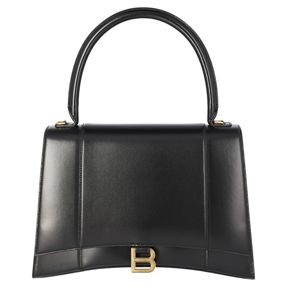 

Balenciaga Black Small Leather Hourglass Bag