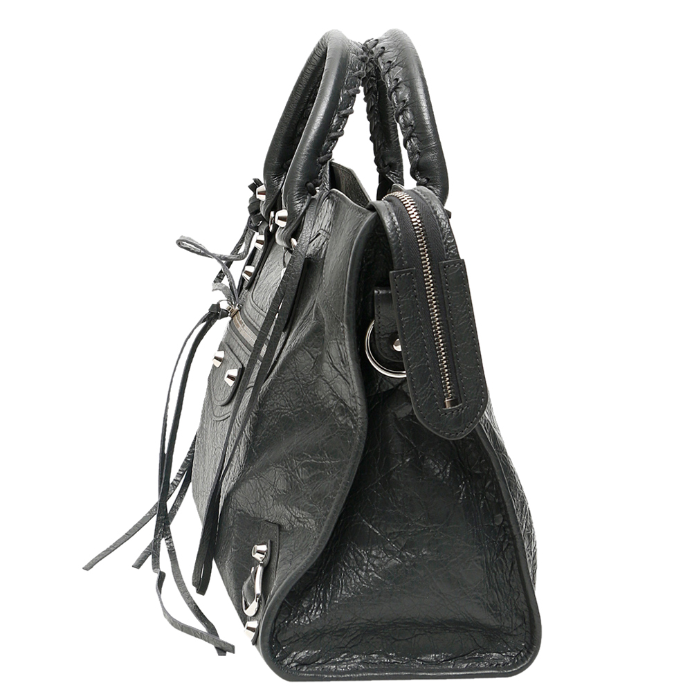 

Balenciaga Black Leather Motocross Classic City Bag