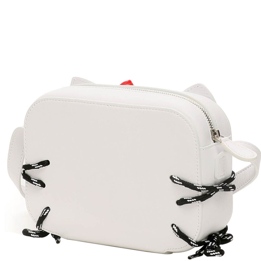 

Balenciaga White Leather Hello Kitty Camera Bag