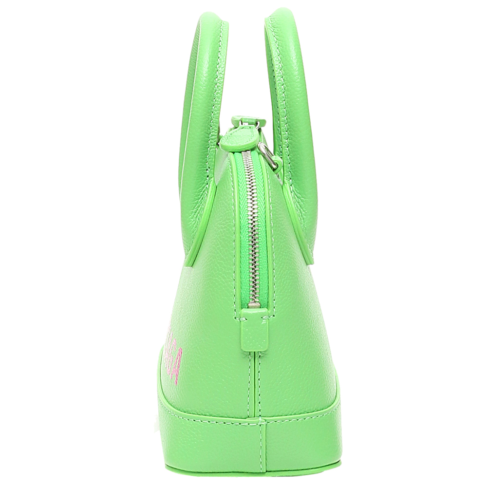 

Balenciaga Lime Green Leather Ville  Satchel Bag