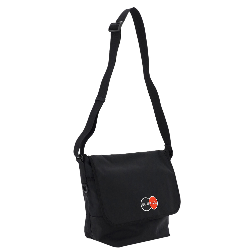 

Balenciaga Black Nylon Explorer Patch Logo Uniform Bag