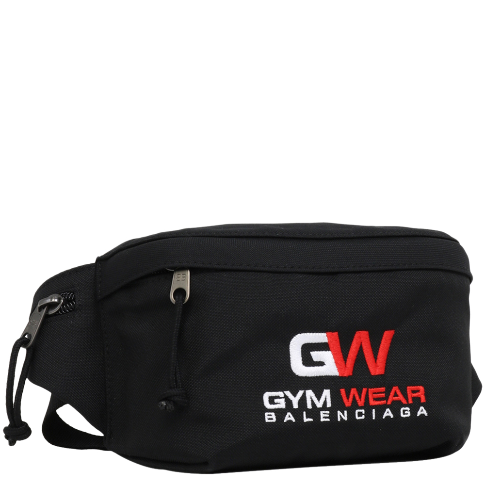 

Balenciaga Black Fabric Gym Wear Belt Bag
