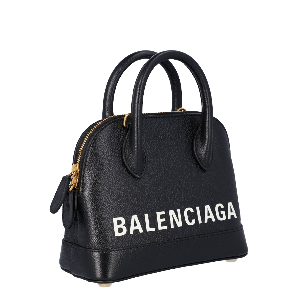 

Balenciaga Black Leather Ville Top handle Bag