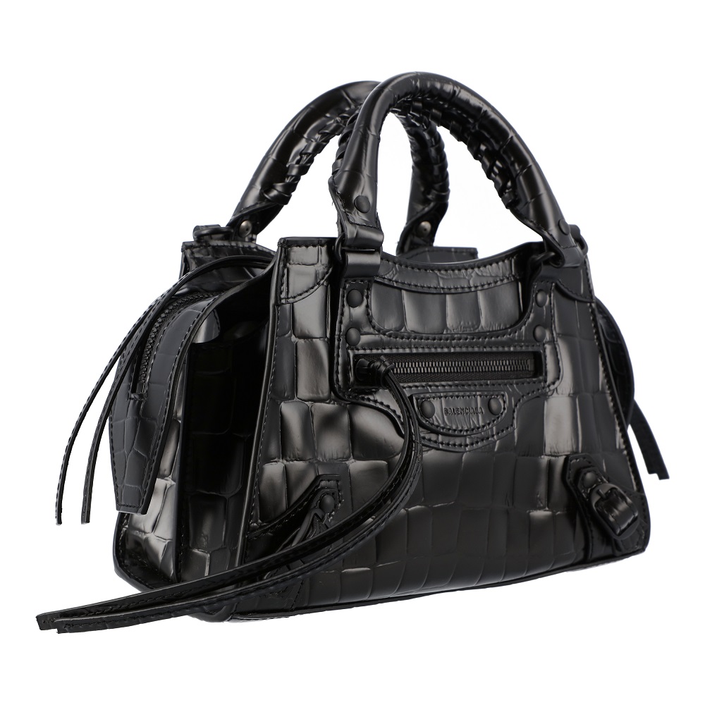 

Balenciaga Black Leather Classic Mini Top Handle Bag