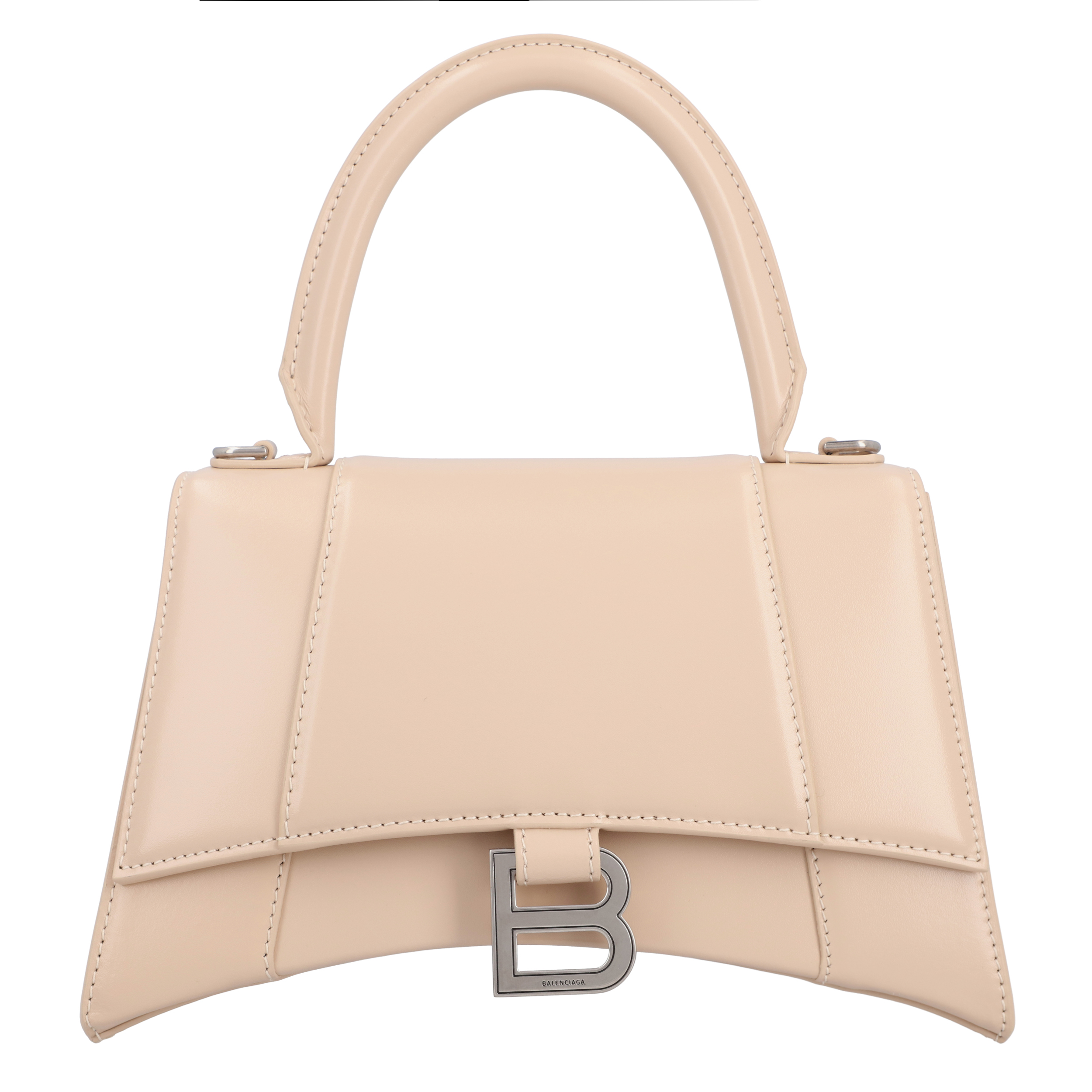 

Balenciaga Beige Leather Hourglass Shoulder Bag