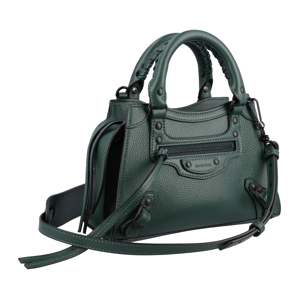 

Balenciaga Green Grained Leather Neo Classic Mini Bag