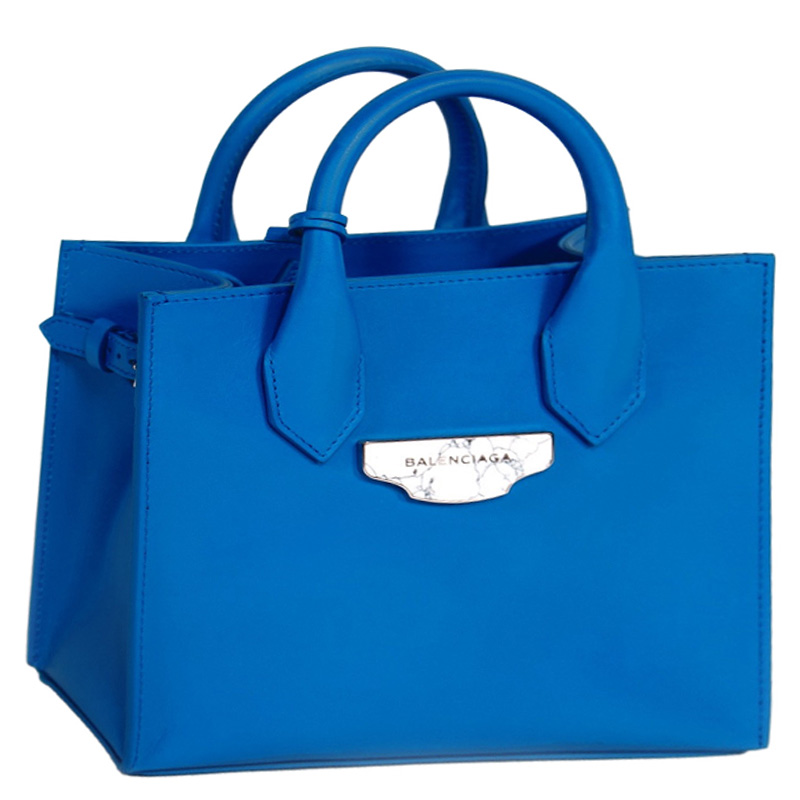 

Balenciaga Blue Leather Leather Mini All Afternoon Tote