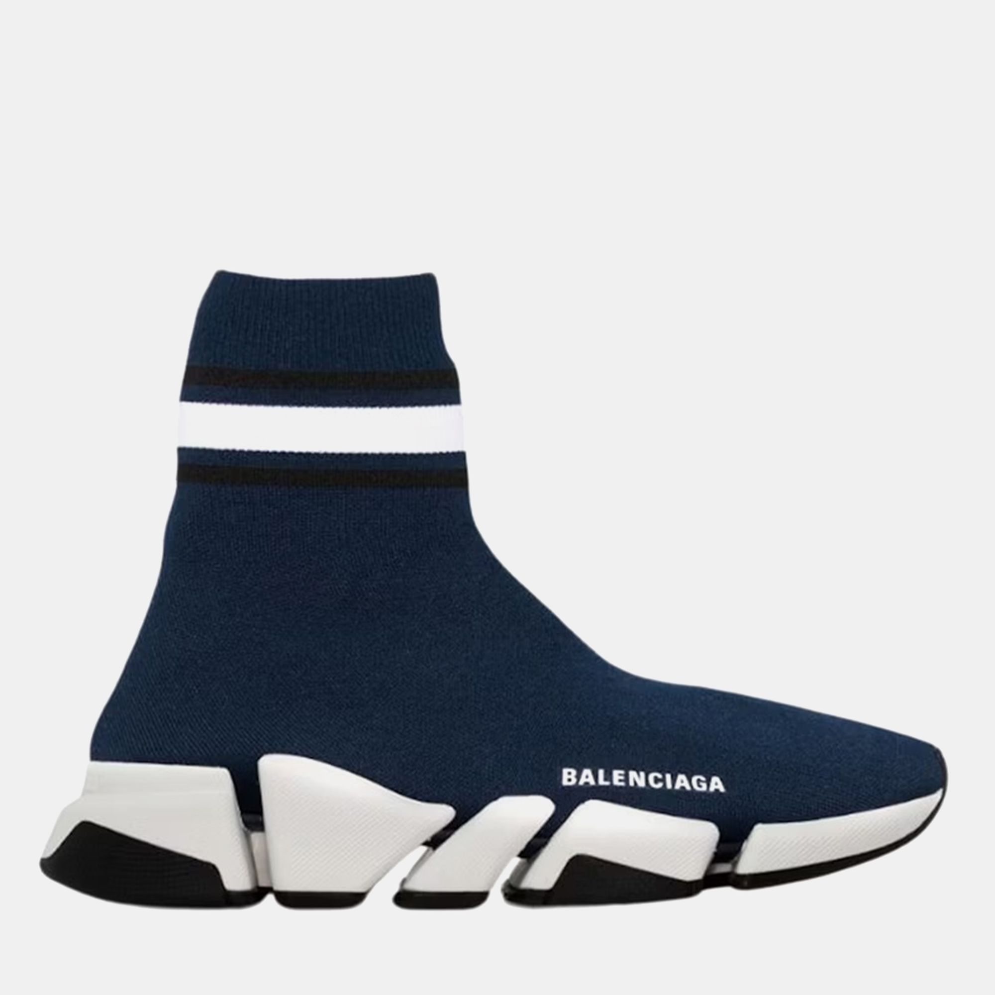 

Balenciaga Navy Blue Speed 2.0 Sneaker, Black