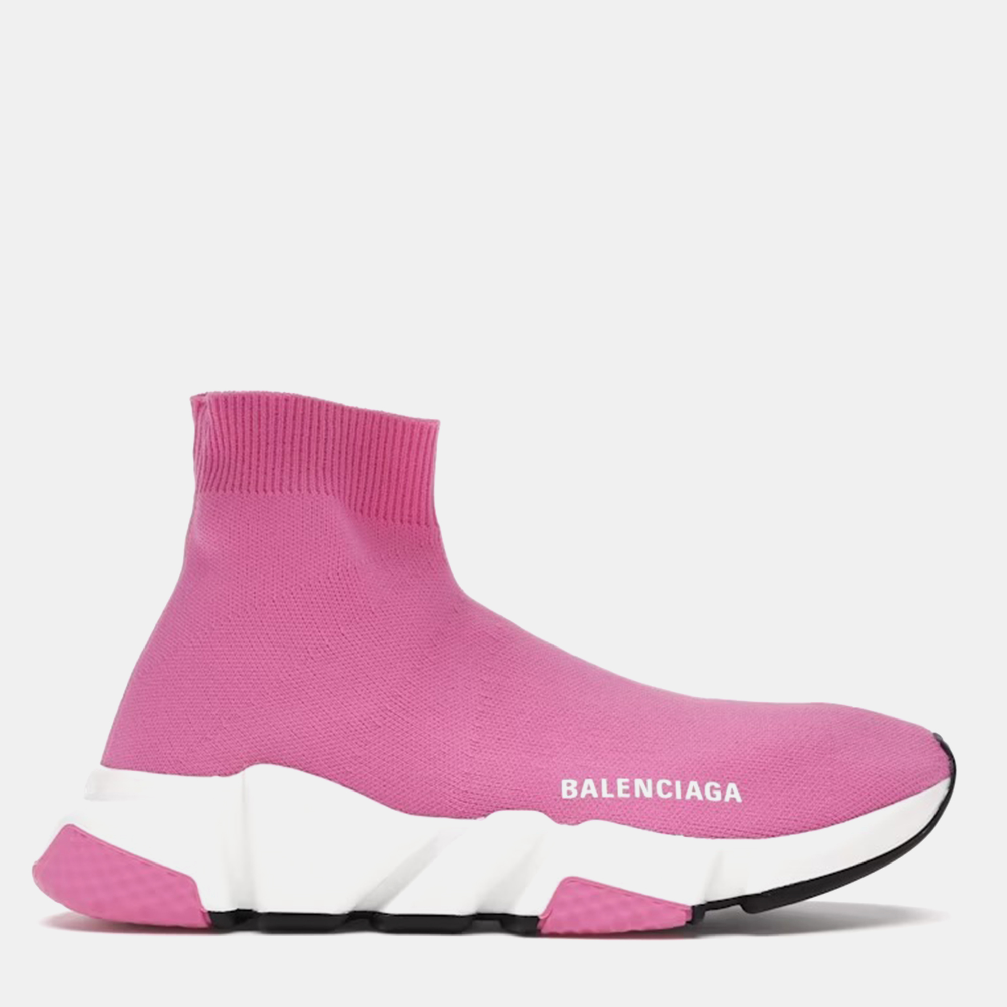 

Balenciaga Mid Pink White Speed Trainers