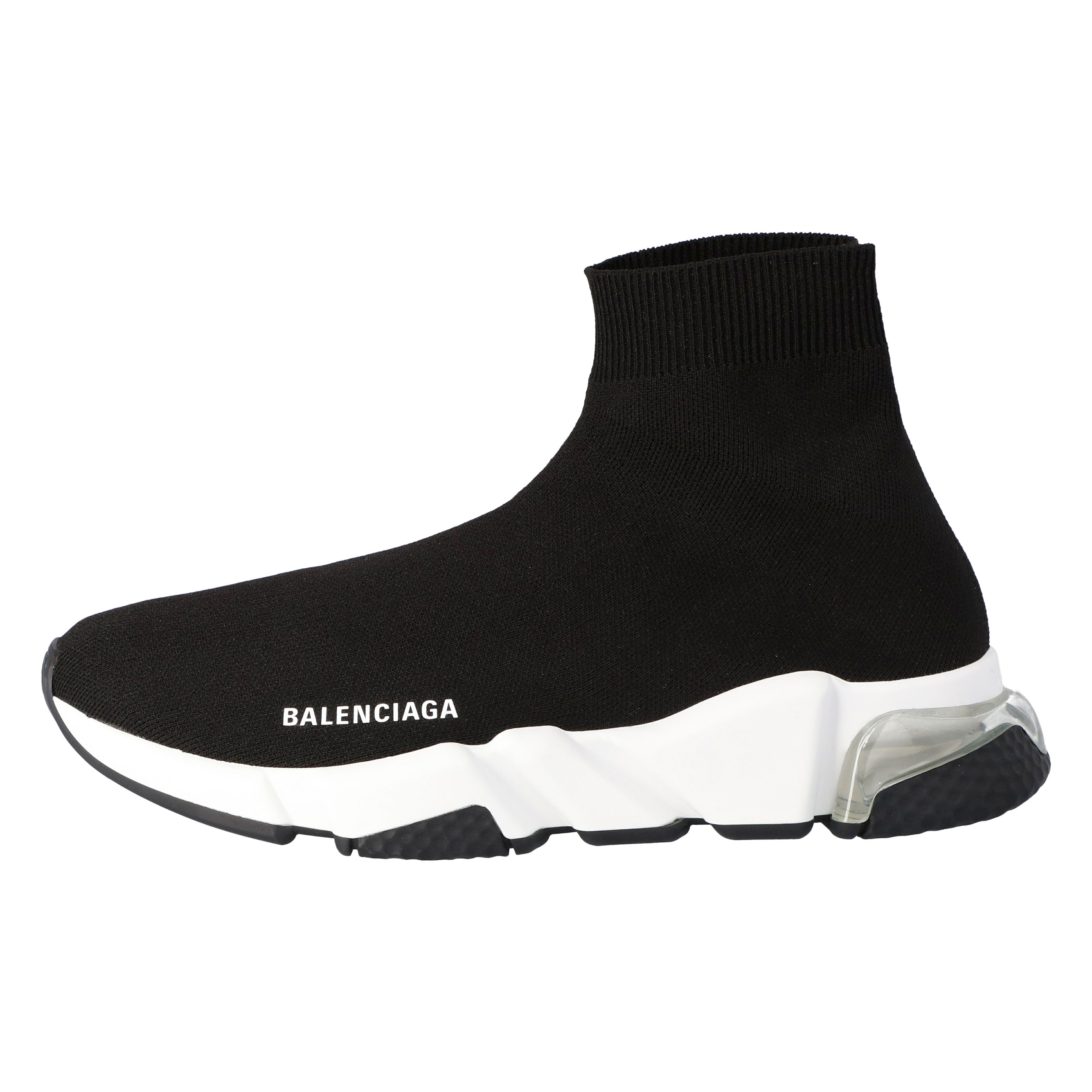 

Balenciaga Black Knit Speed Clear Sole Sneakers Size