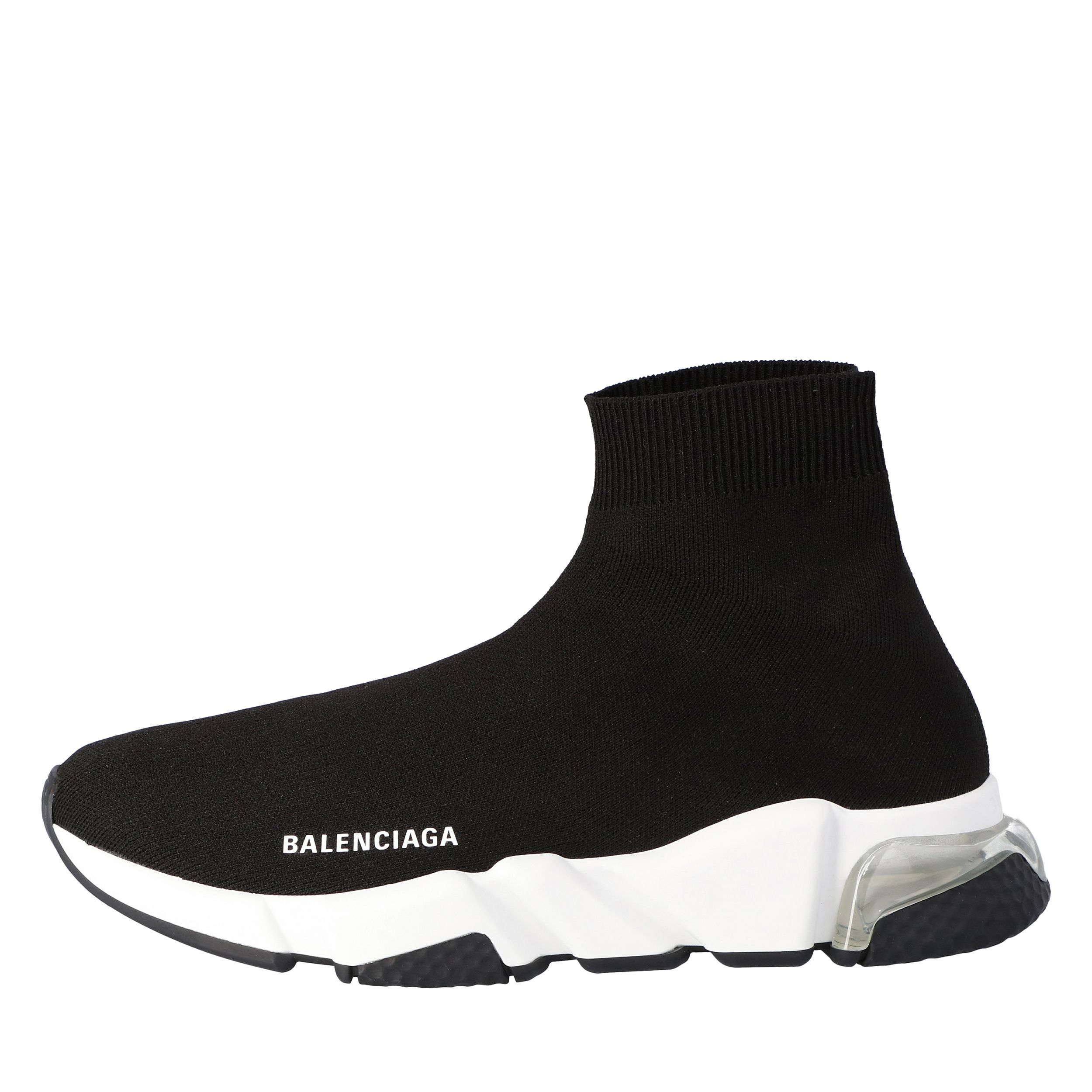 

Balenciaga Black Knit Speed Clear Sole Sneakers Size