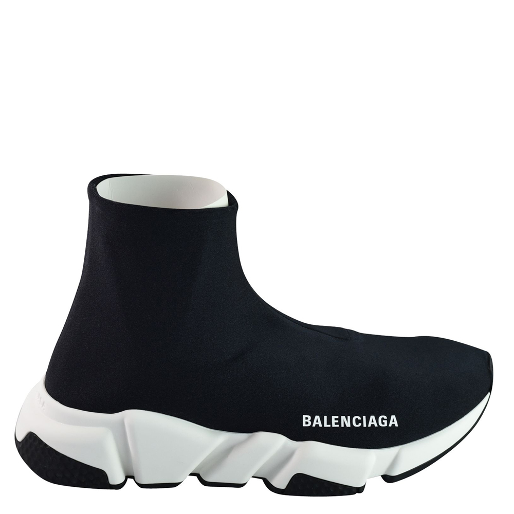 Balenciaga Black Stretch Sneakers Size 39 