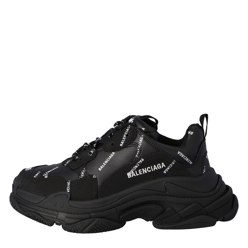 

Balenciaga Black All Over Triple S Sneakers Size