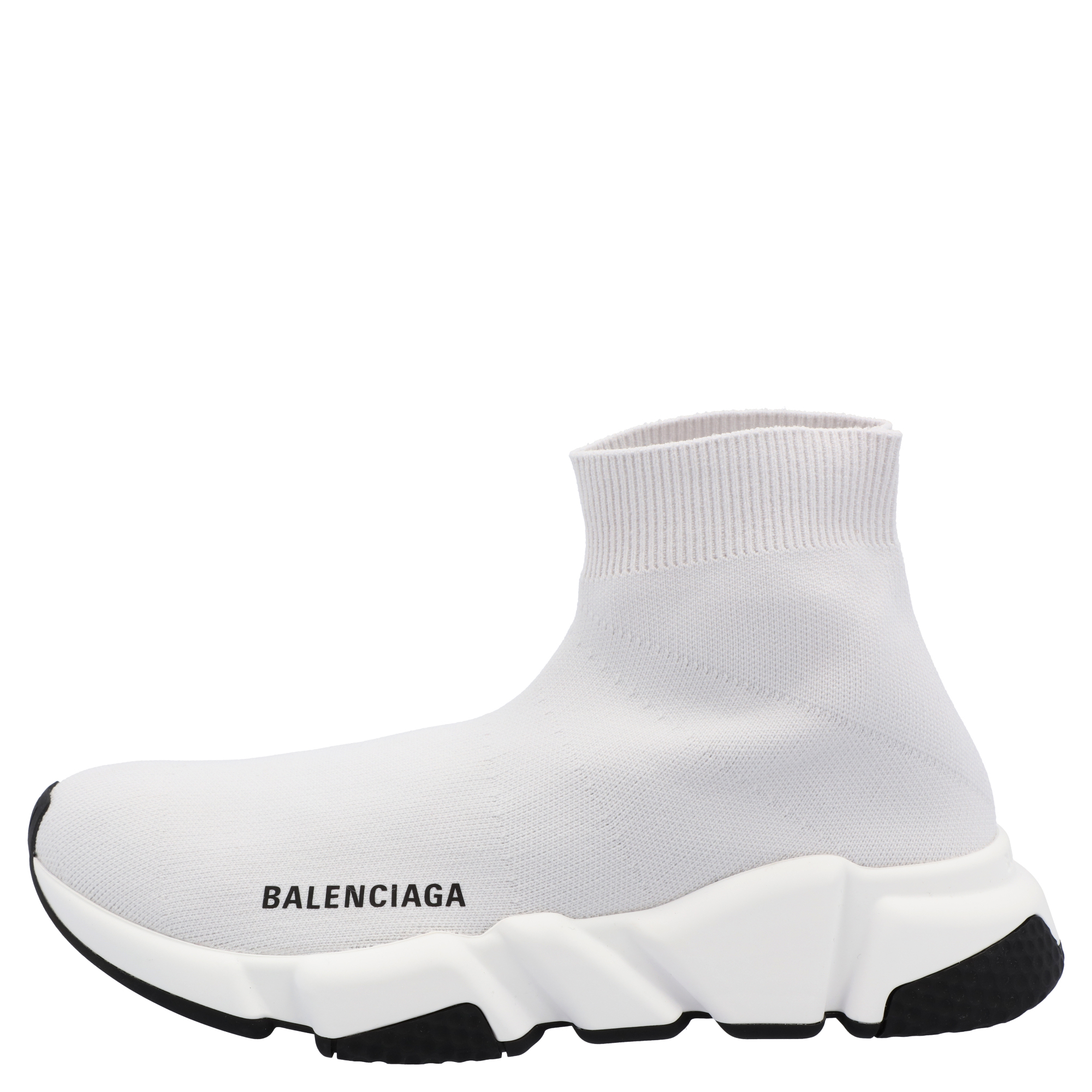 

Balenciaga Beige/White Speed Clear Sole Sneakers Size