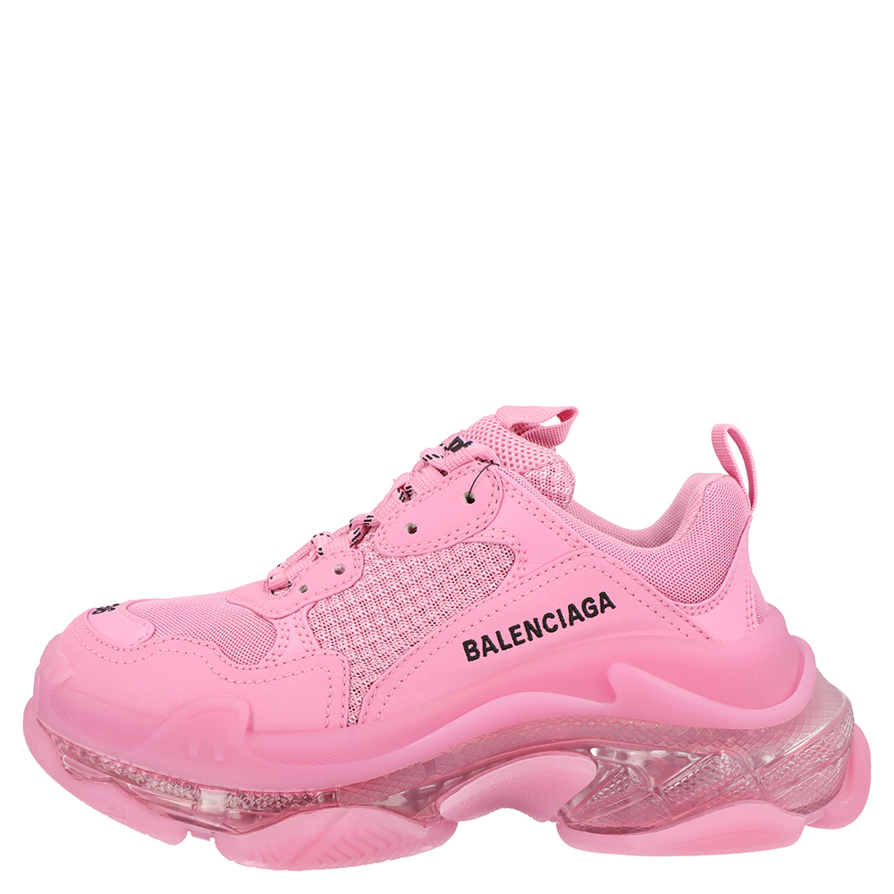 

Balenciaga Pink Triple S Clearsole Sneakers Size EU