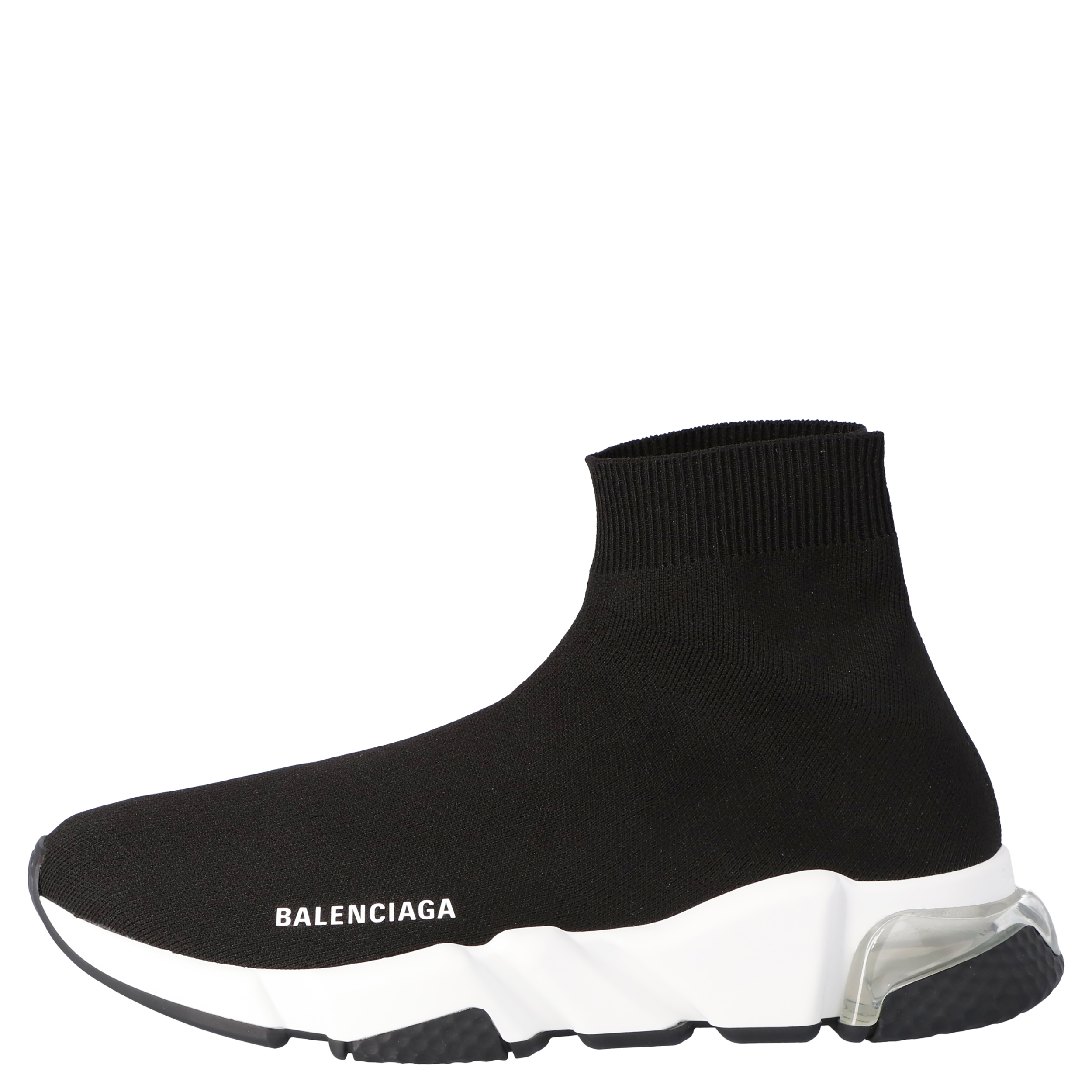 

Balenciaga Black Speed Clear Sole Sneaker Size EU