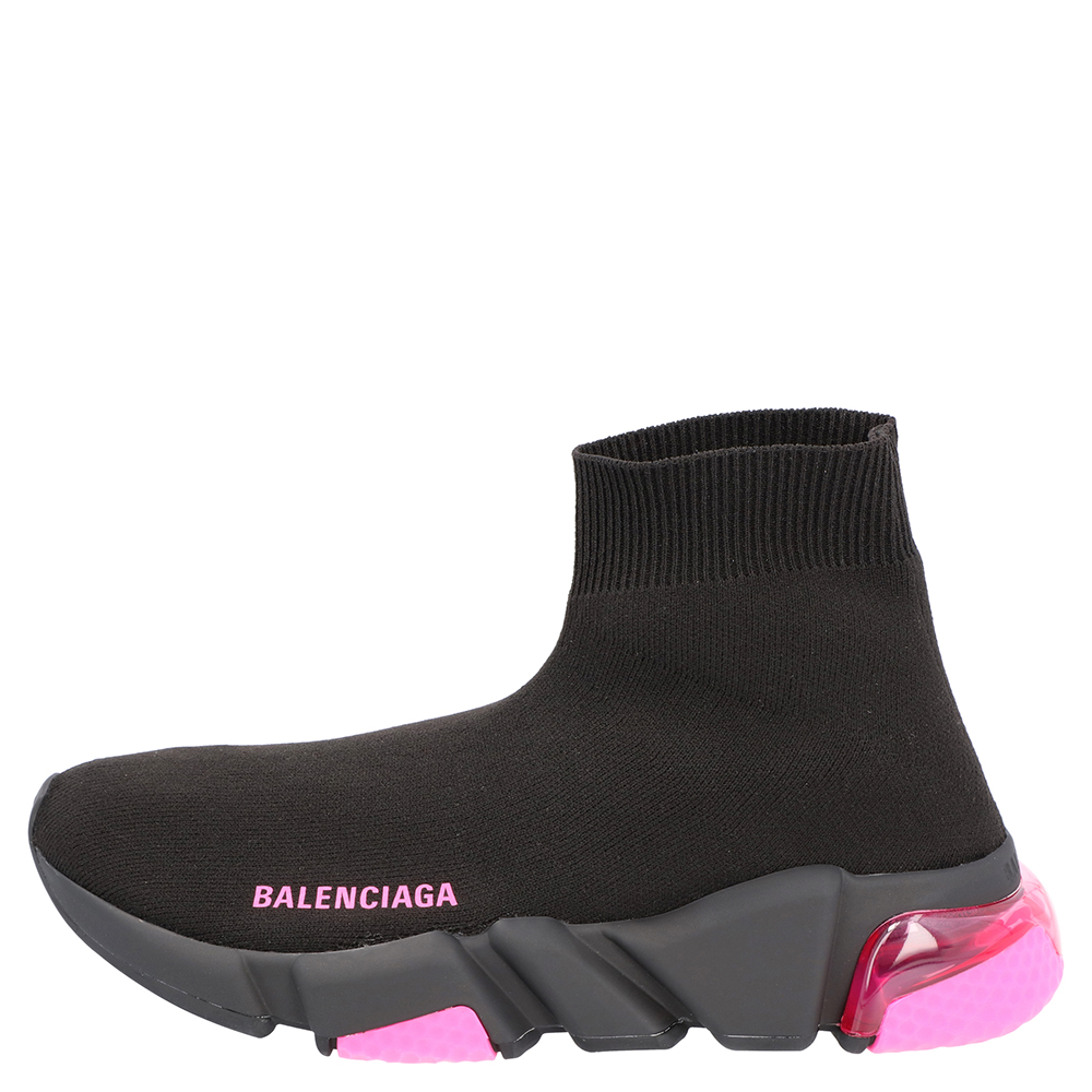 

Balenciaga Black/Pink Speed Sock Clearsole Sneakers Size EU