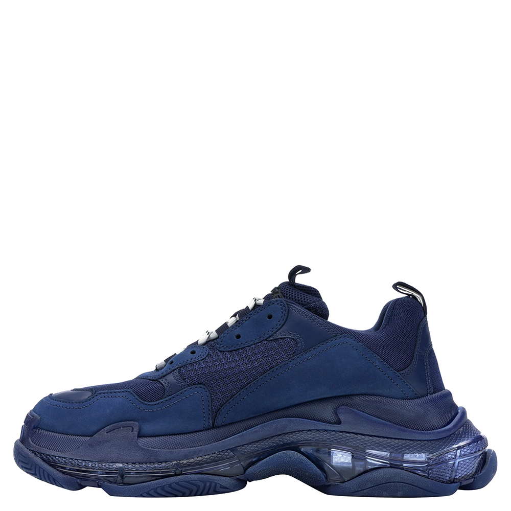 

Balenciaga Triple S Clear Sole Navy Sneakers Size EU, Blue