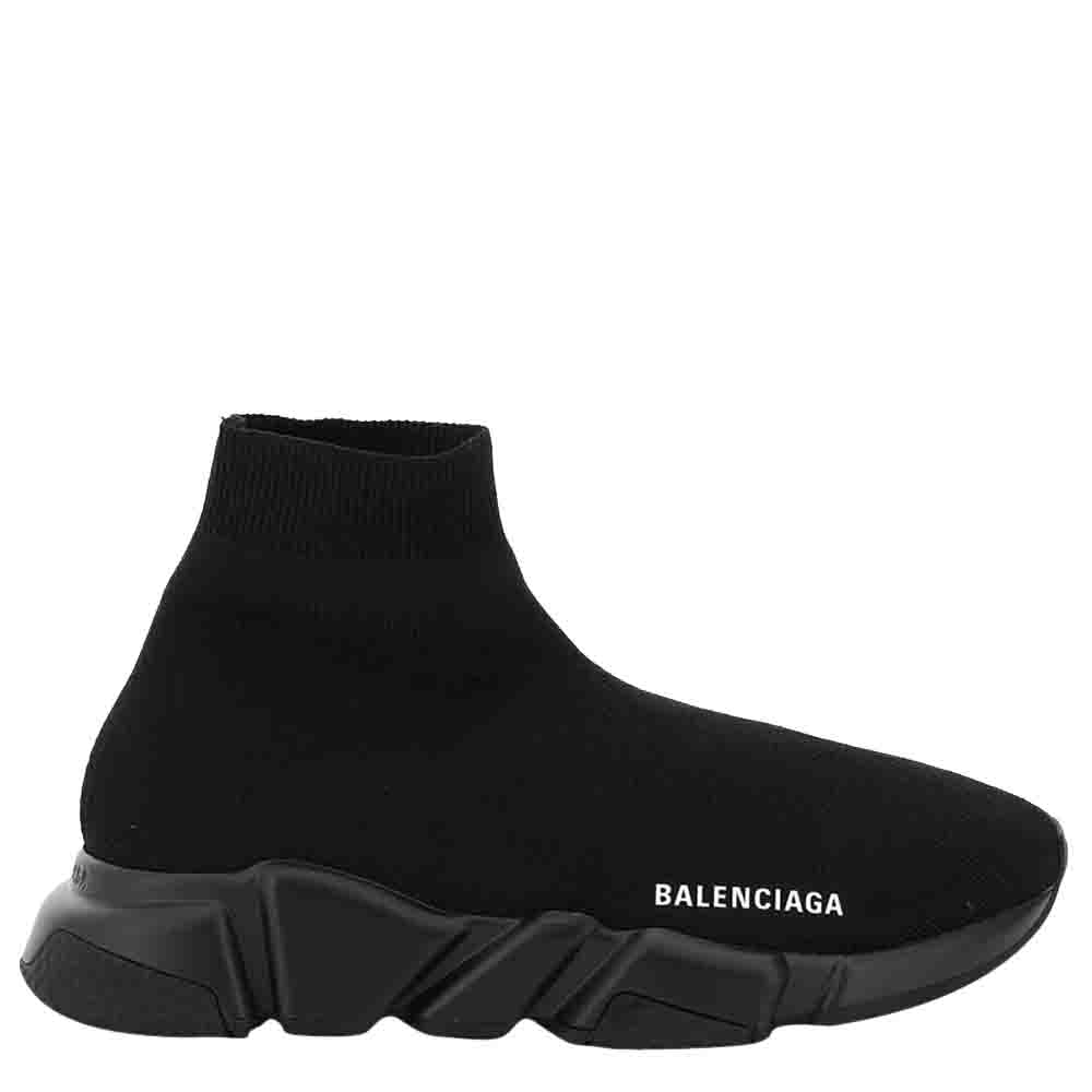 Pre-owned Balenciaga Black Speed Sneakers Size It 36