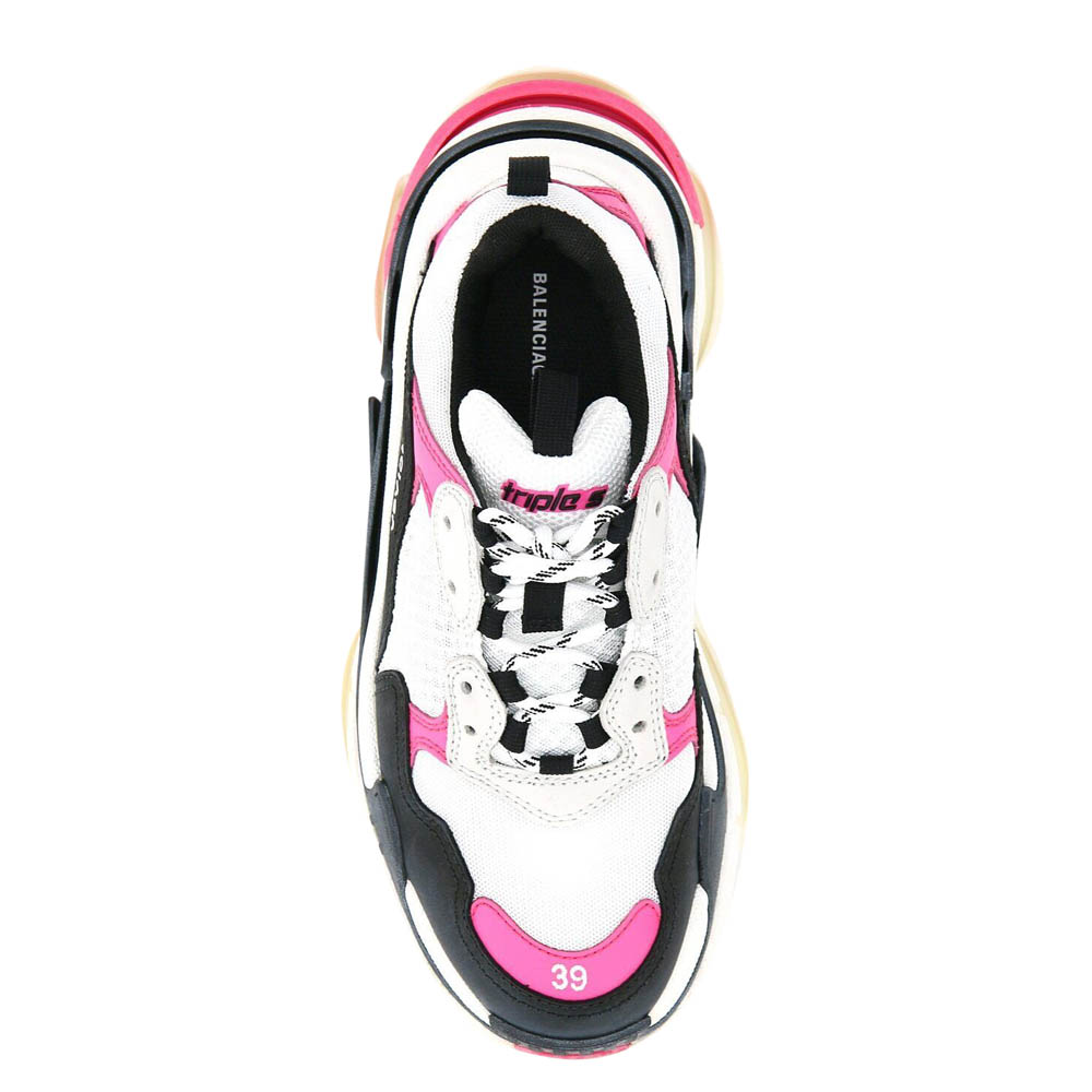 

Balenciaga Pink/White/Black Triple S Sneakers Size IT, Multicolor