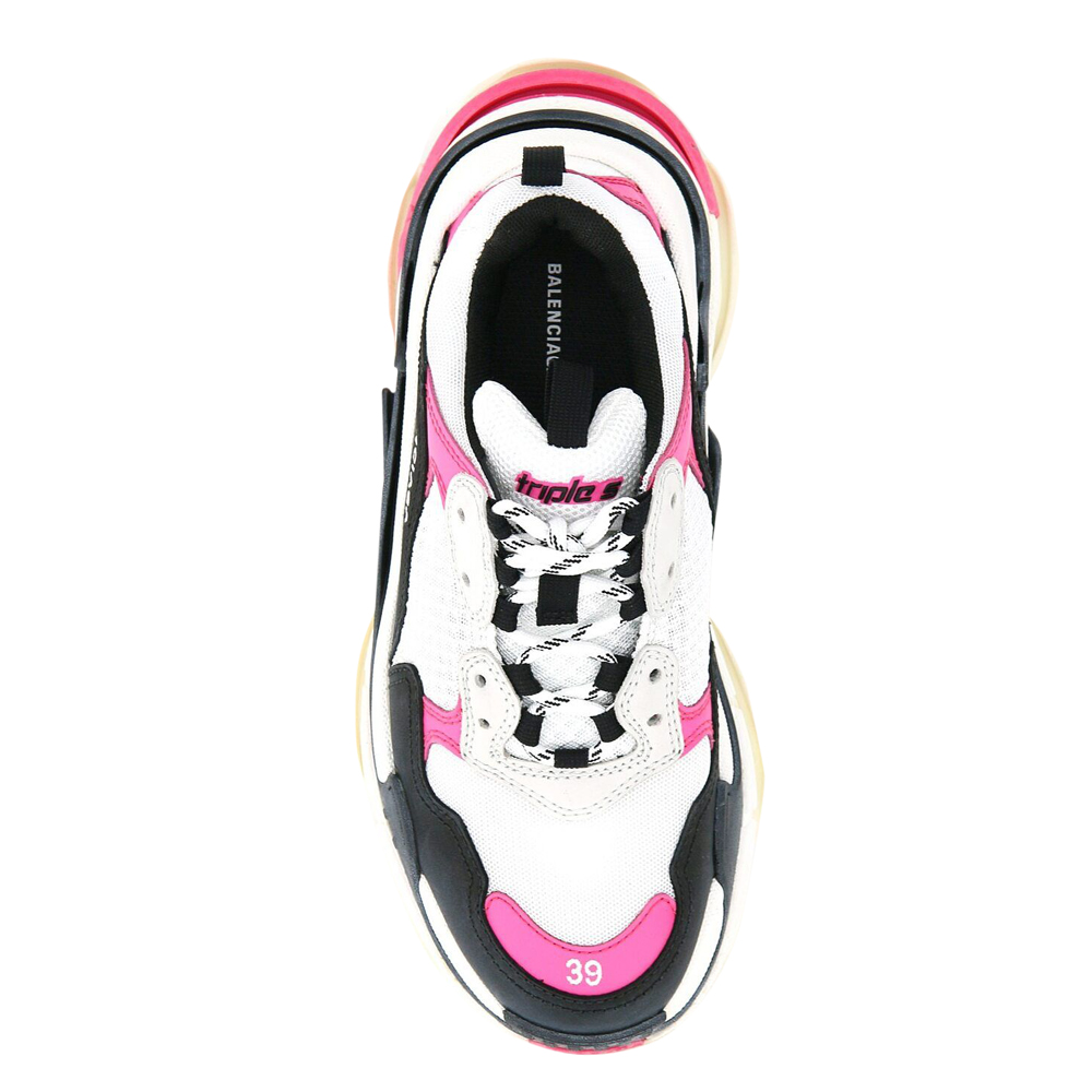 

Balenciaga Multicolor Leather and Mesh Triple S Sneakers Size IT