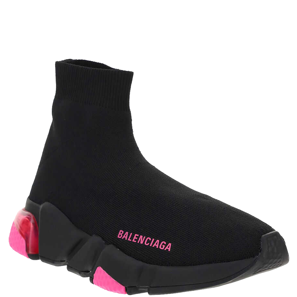 

Balenciaga Black/Pink Speed Sneakers Size IT