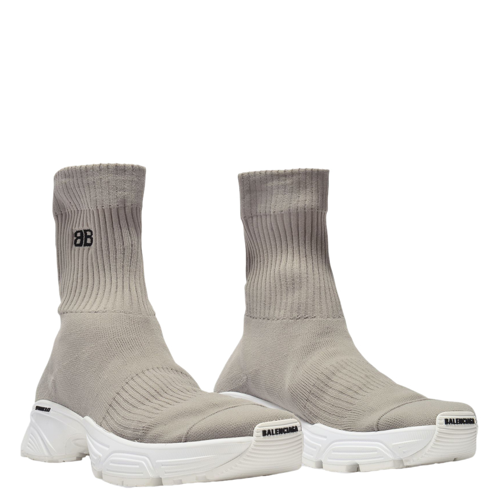 

Balenciaga White/Grey Speed 3.0 Sneakers Size FR