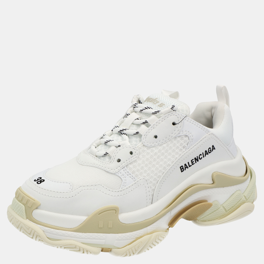 

Balenciaga White Triple S Sneakers Size EU