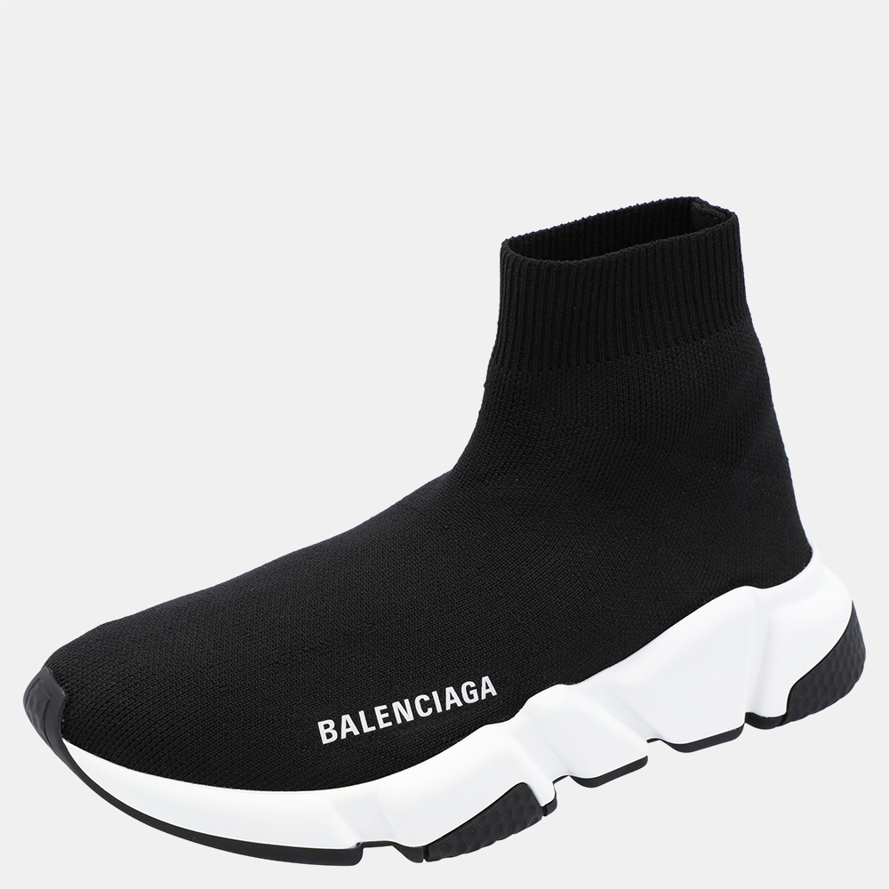 

Balenciaga Black/White Speed Recycled Sneakers Size EU