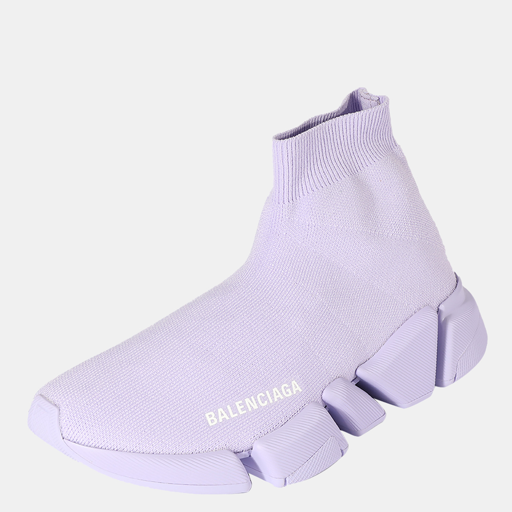 

Balenciaga Lilac Wmns Recycled Knit Speed 2.0 Sneaker EU, Purple