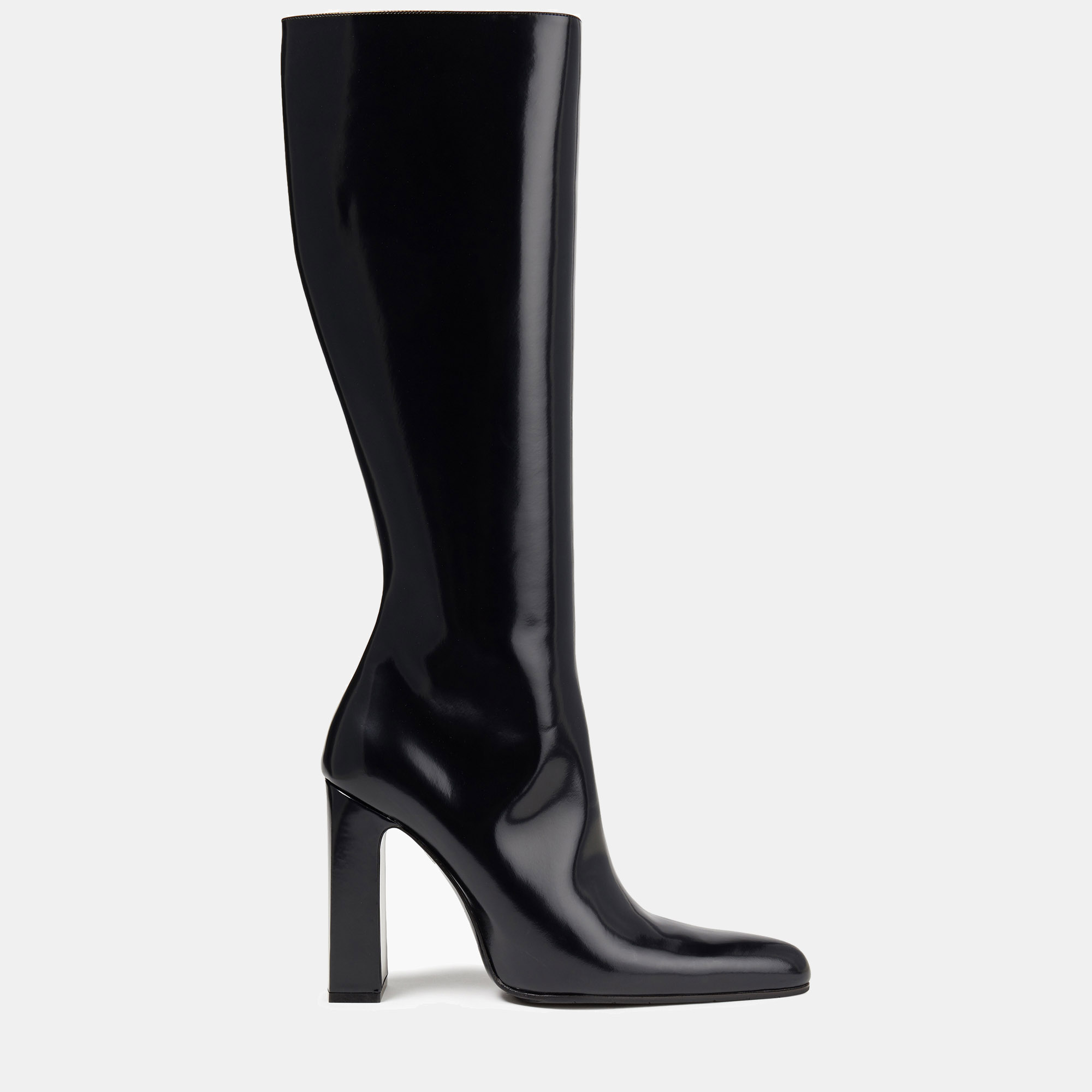 

Balenciaga Leather Knee Length Boots Size, Black