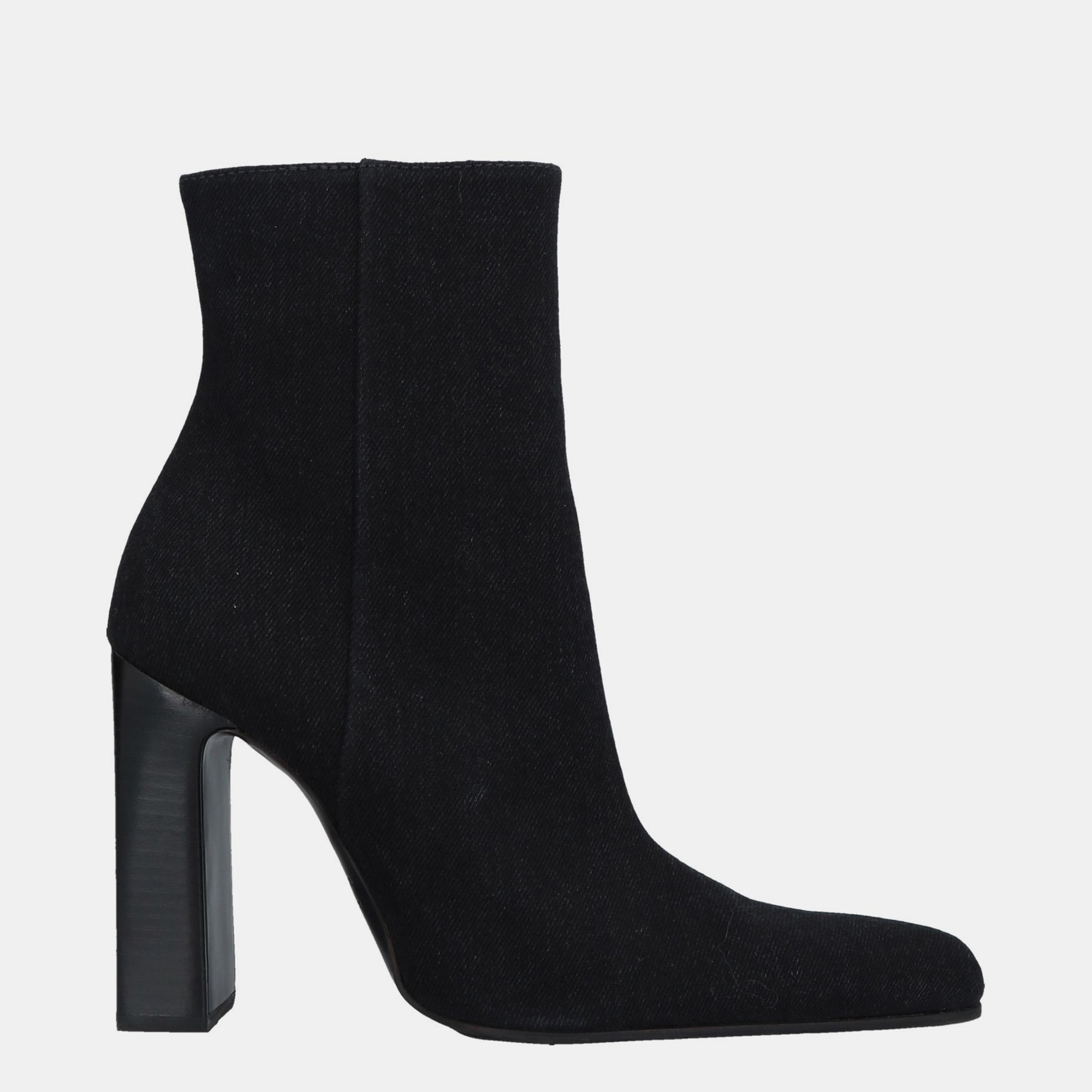 

Balenciaga Denim Ankle Boots Size, Black