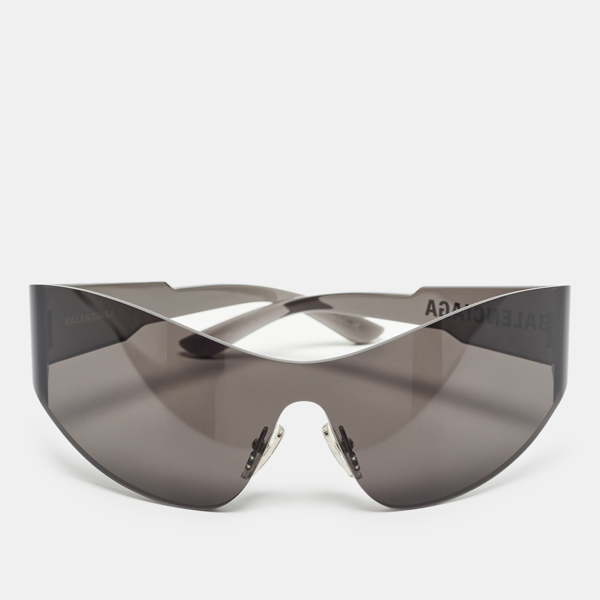 

Balenciaga Dark Grey BB0257S Shield Sunglasses