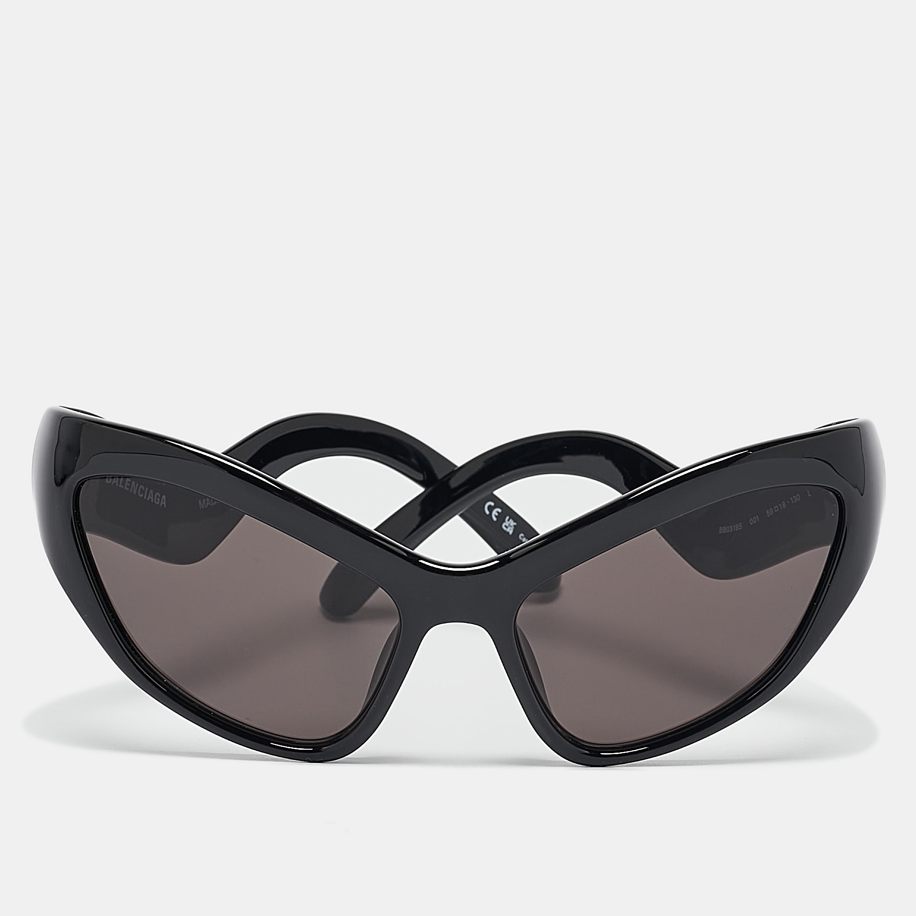 

Balenciaga Black BB0319S Hamptons Cat-Eye Sunglasses