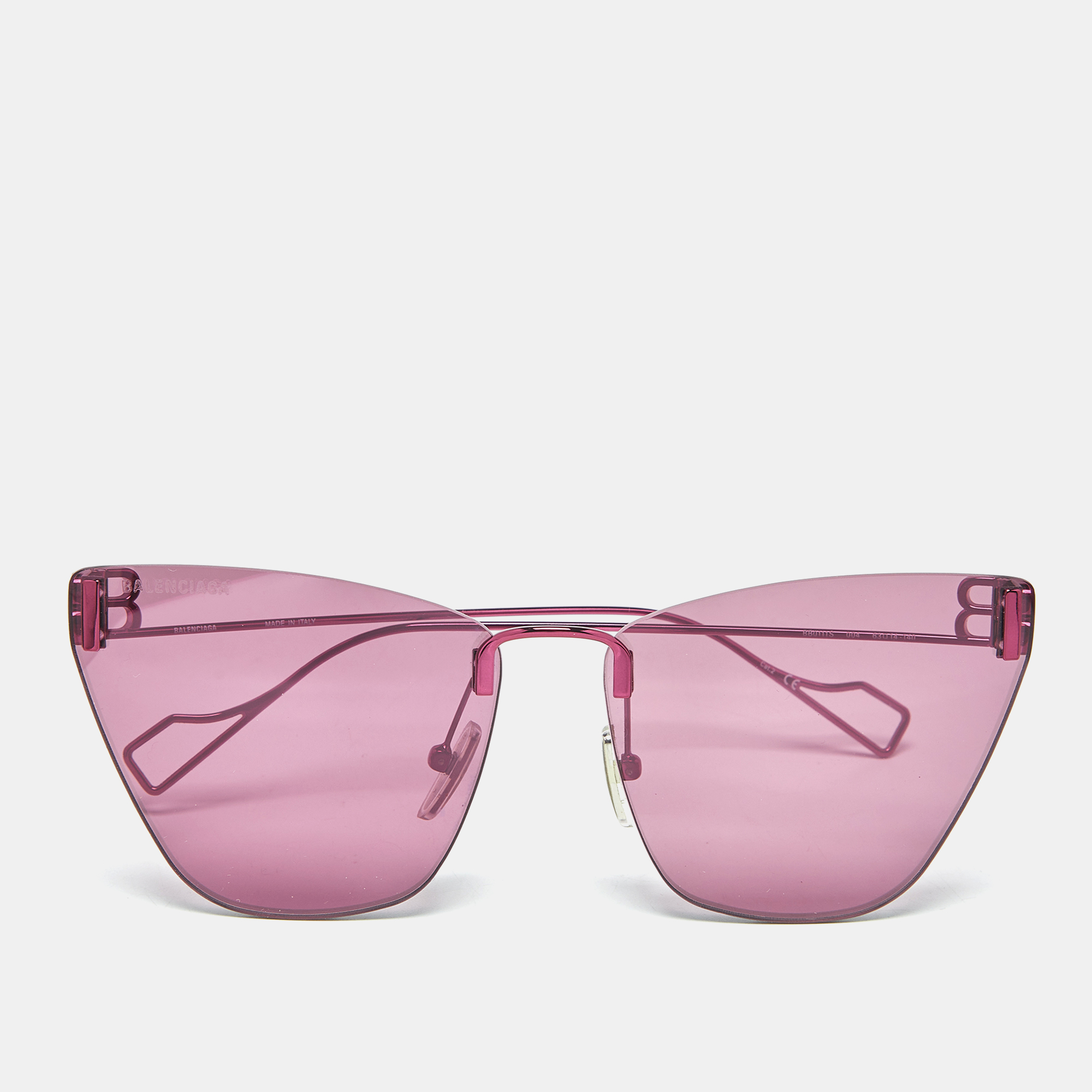 

Balenciaga Magenta Pink BB0111S Butterfly Sunglasses