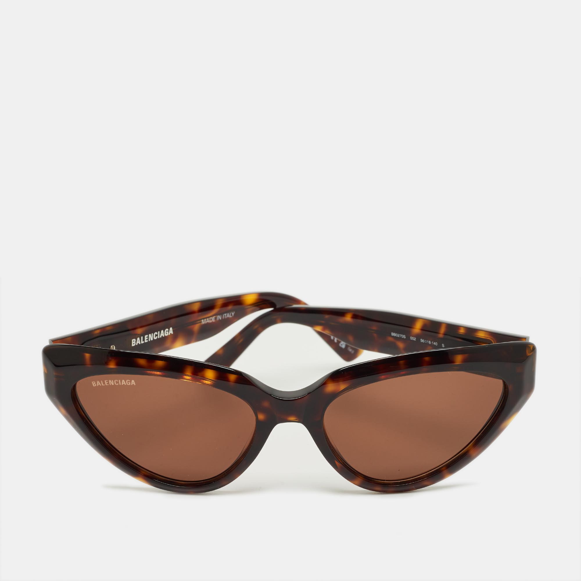 

Balenciaga Tortoiseshell Brown BB0270S Cat Eye Sunglasses
