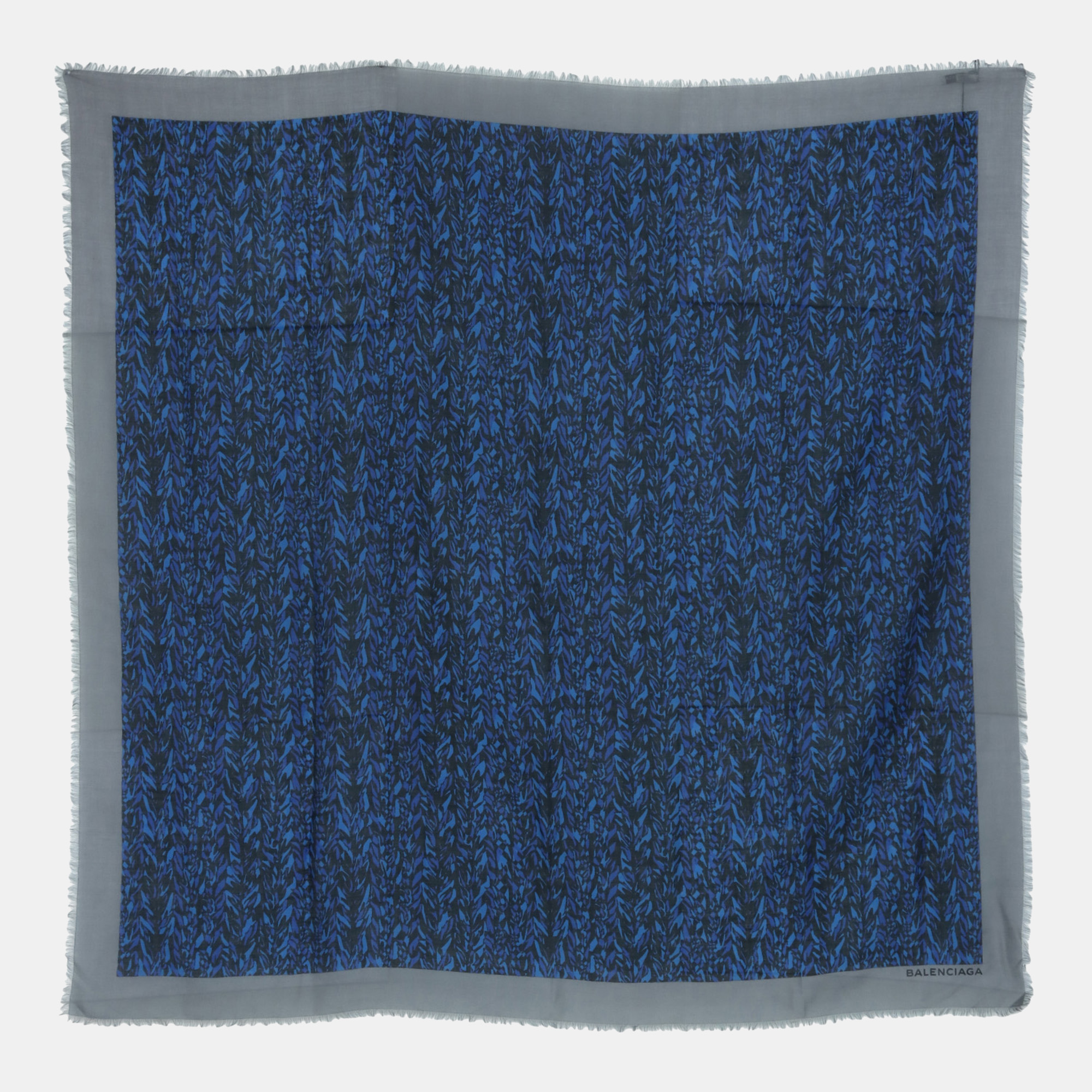 

Balenciaga Printed Scarf, Blue