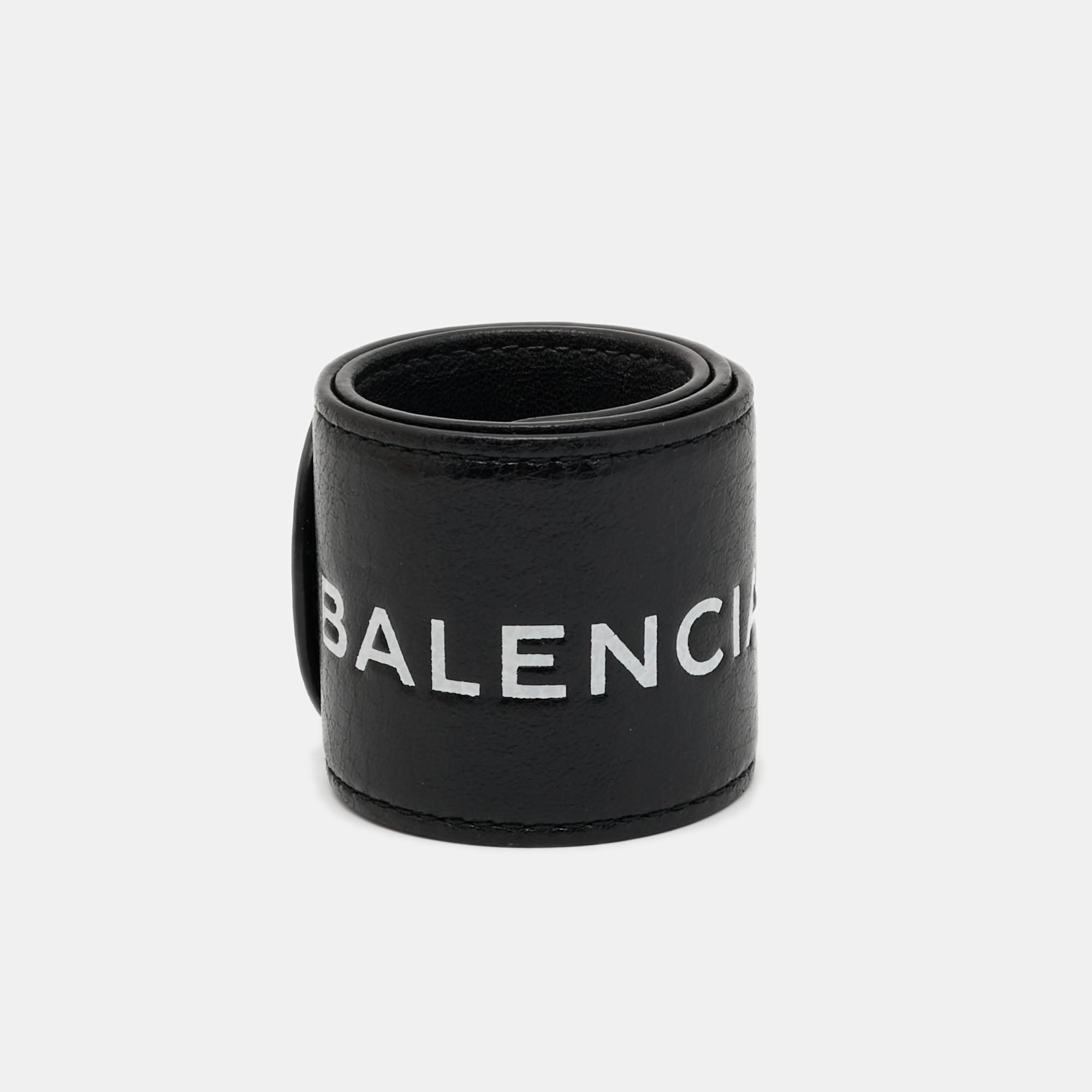 BALENCIAGA Pre-owned Black Leather Cycle Bracelet