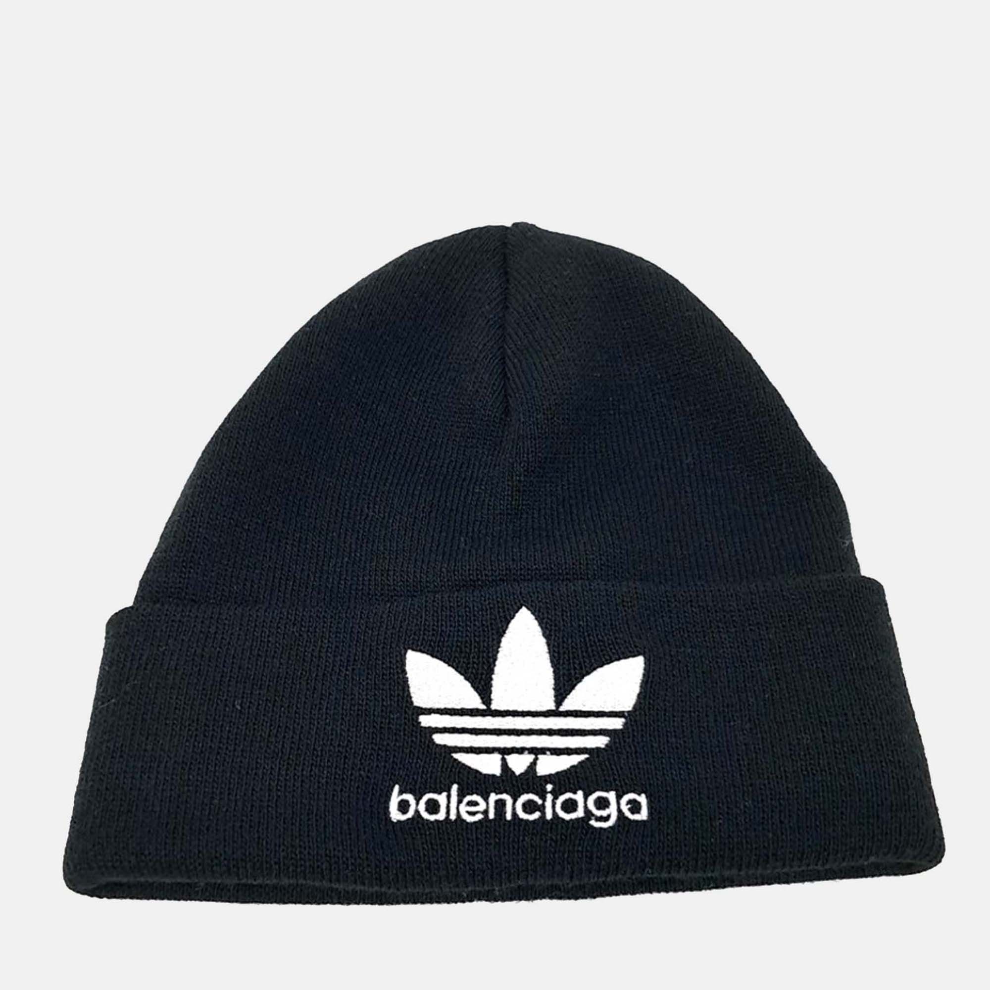 

Balenciaga X Adidas Black Acrylic Beanie