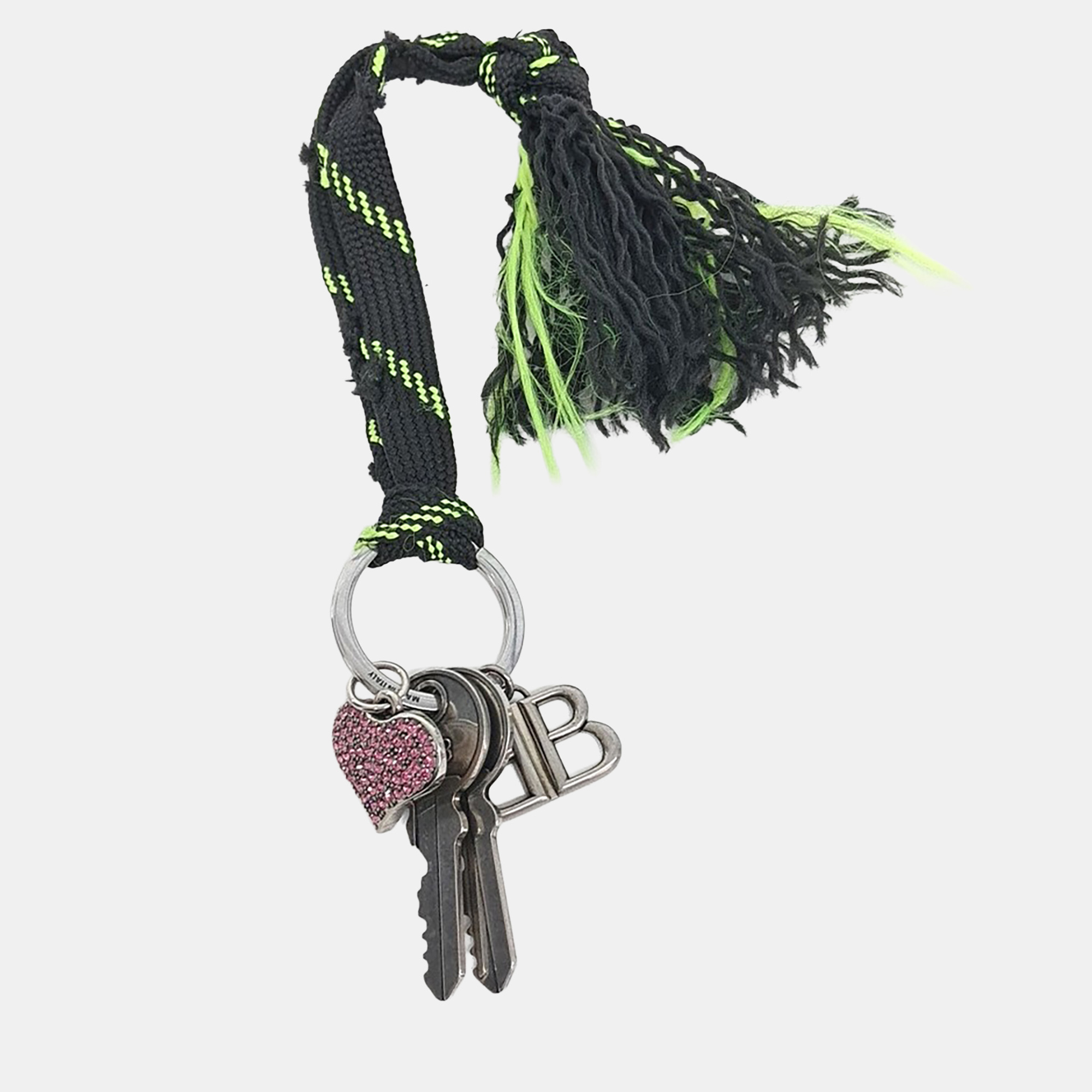 

Balenciaga BB shoelace bag charm and key ring, Multicolor