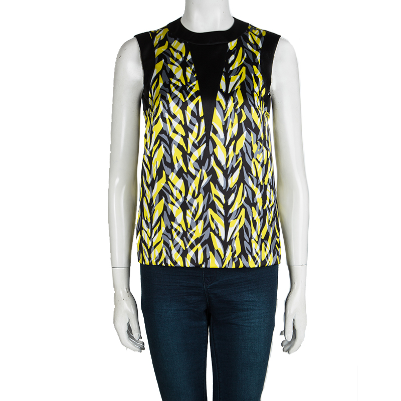 

Balenciaga Multicolor Printed Sleeveless Top