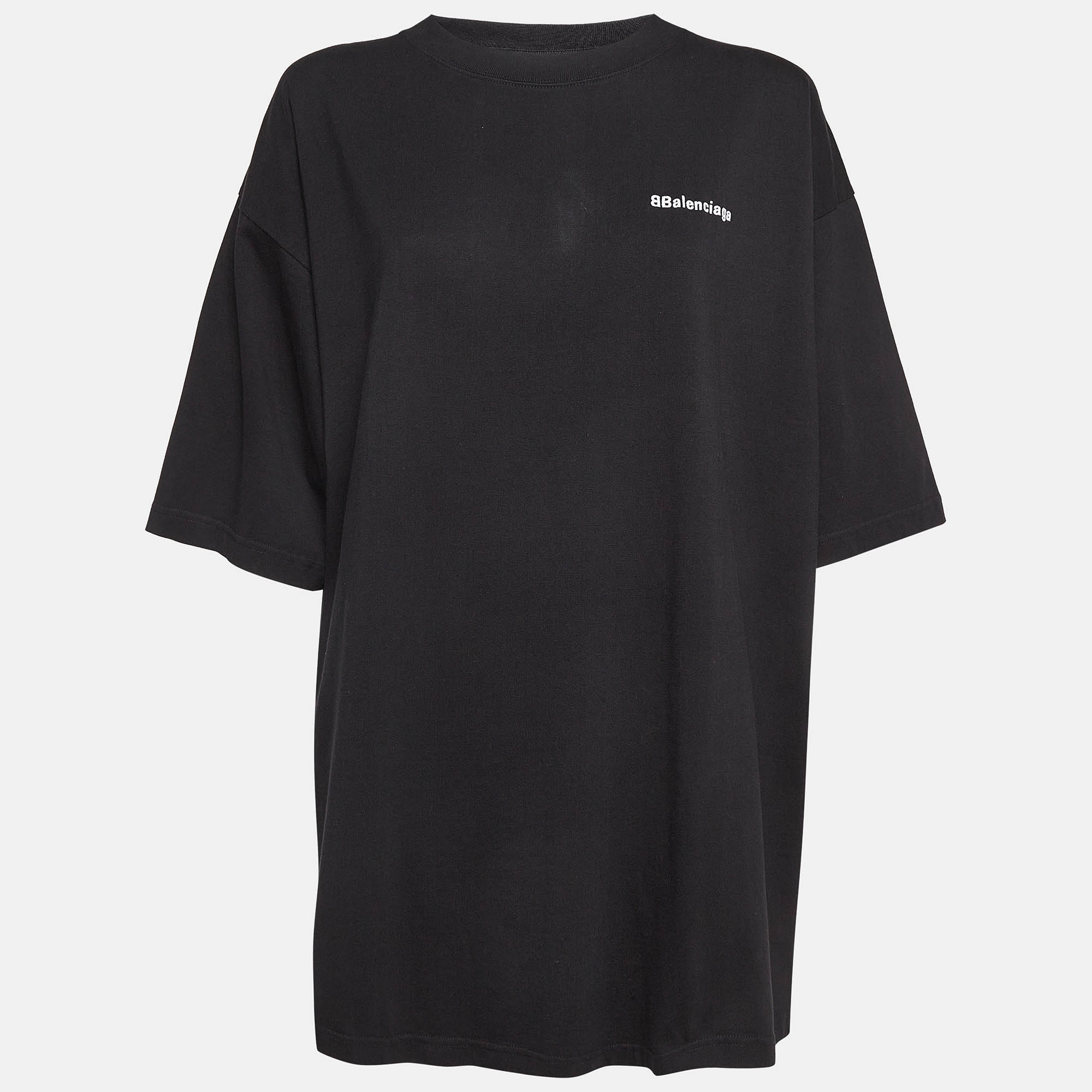 

Balenciaga Black Cotton Jersey Oversized T-Shirt L